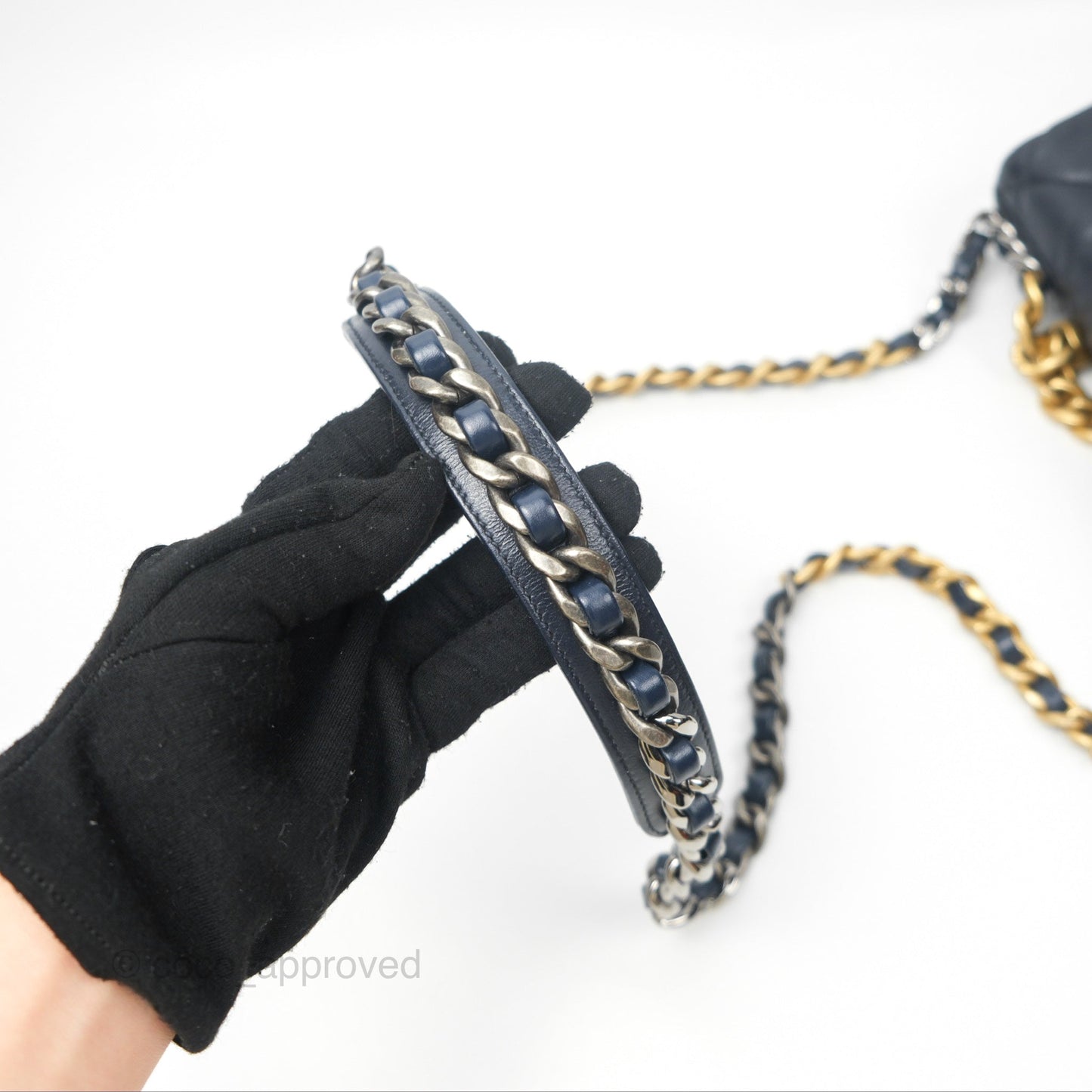 Chanel 19 Small Navy Goatskin Mixed Hardware