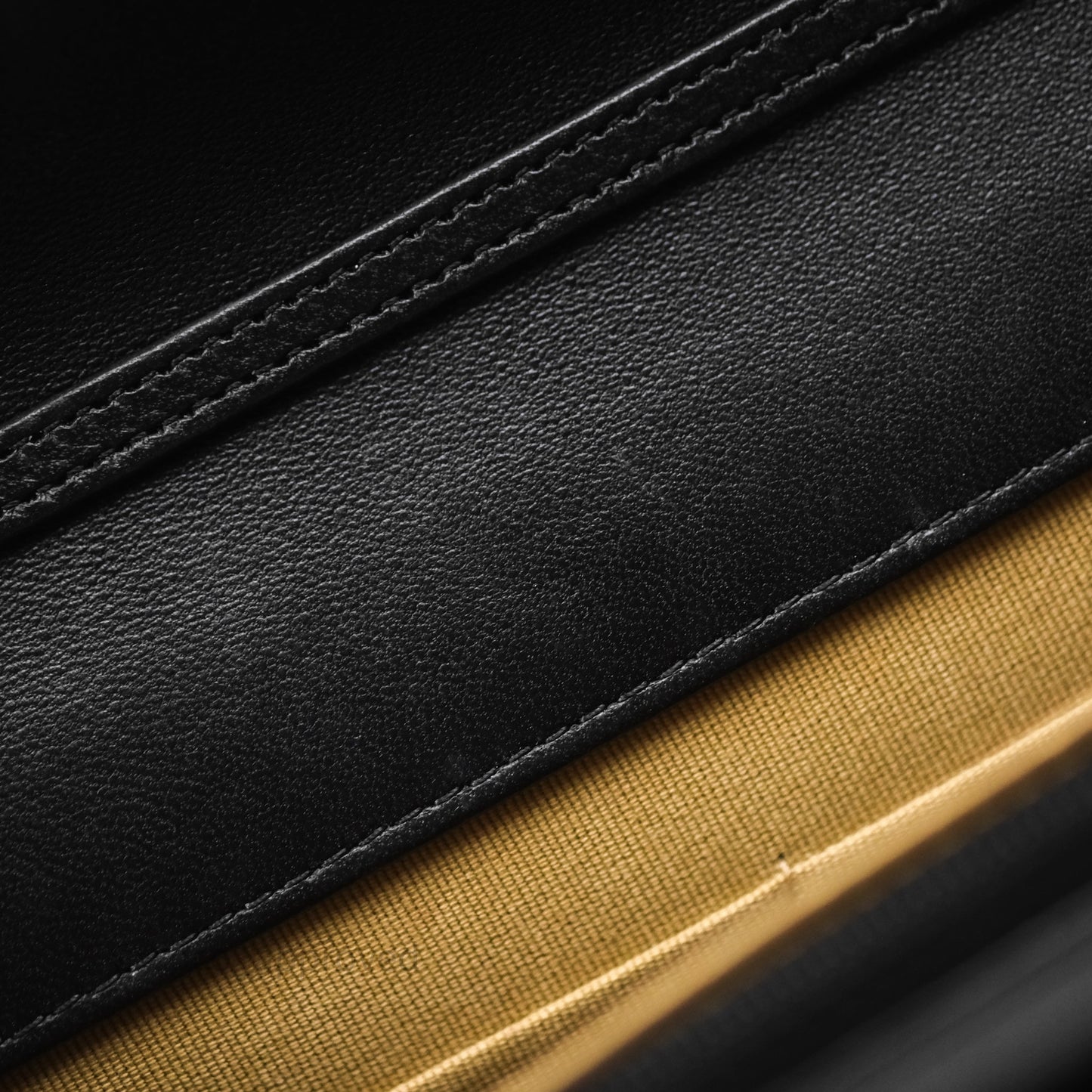 Chanel Quilted Pearl Crush Wallet on Chain WOC Black Lambskin Aged Gold Hardware