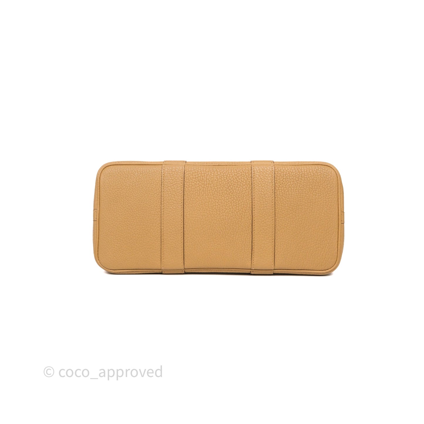 Hermès Garden Party 30 Biscuit 4B Veau Negonda Palladium Hardware