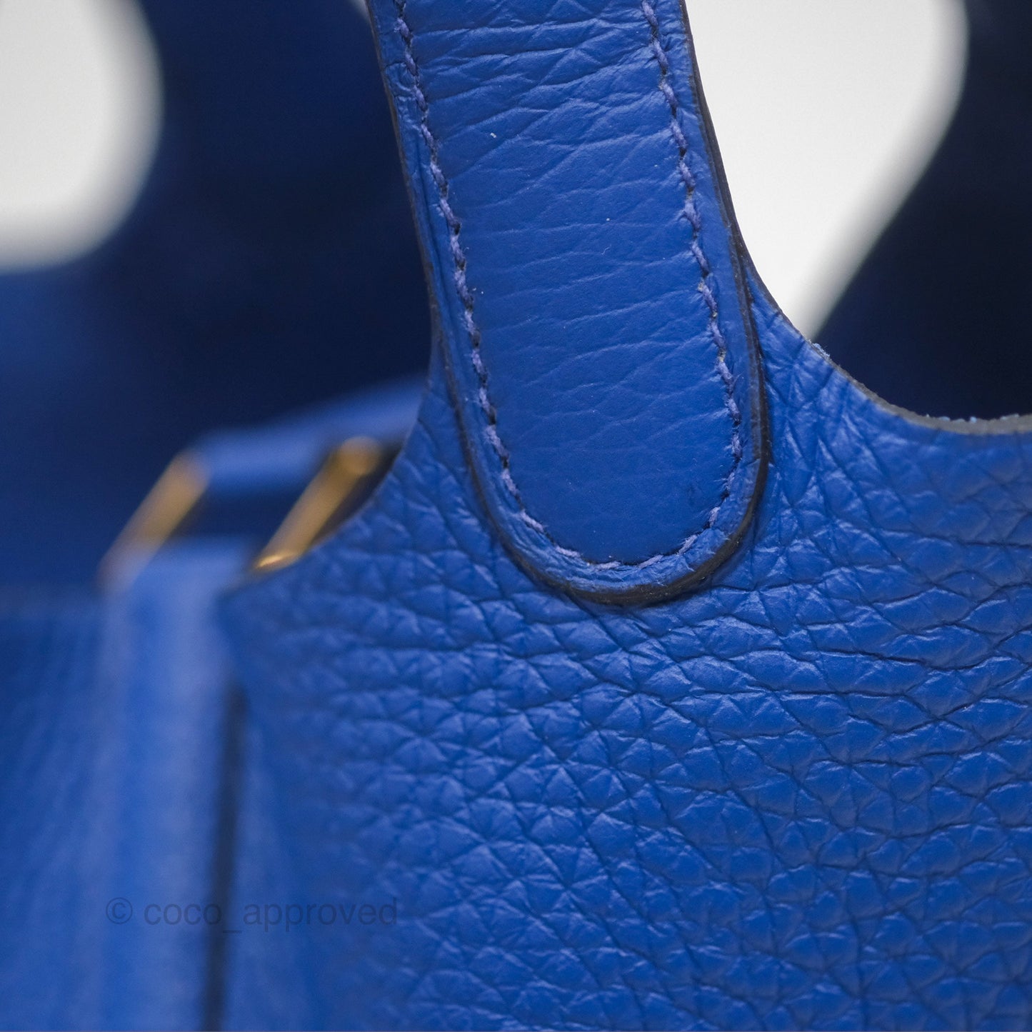 Hermès Picotin Lock 18 Bleu Royal Taurillon Clemence Gold Hardware