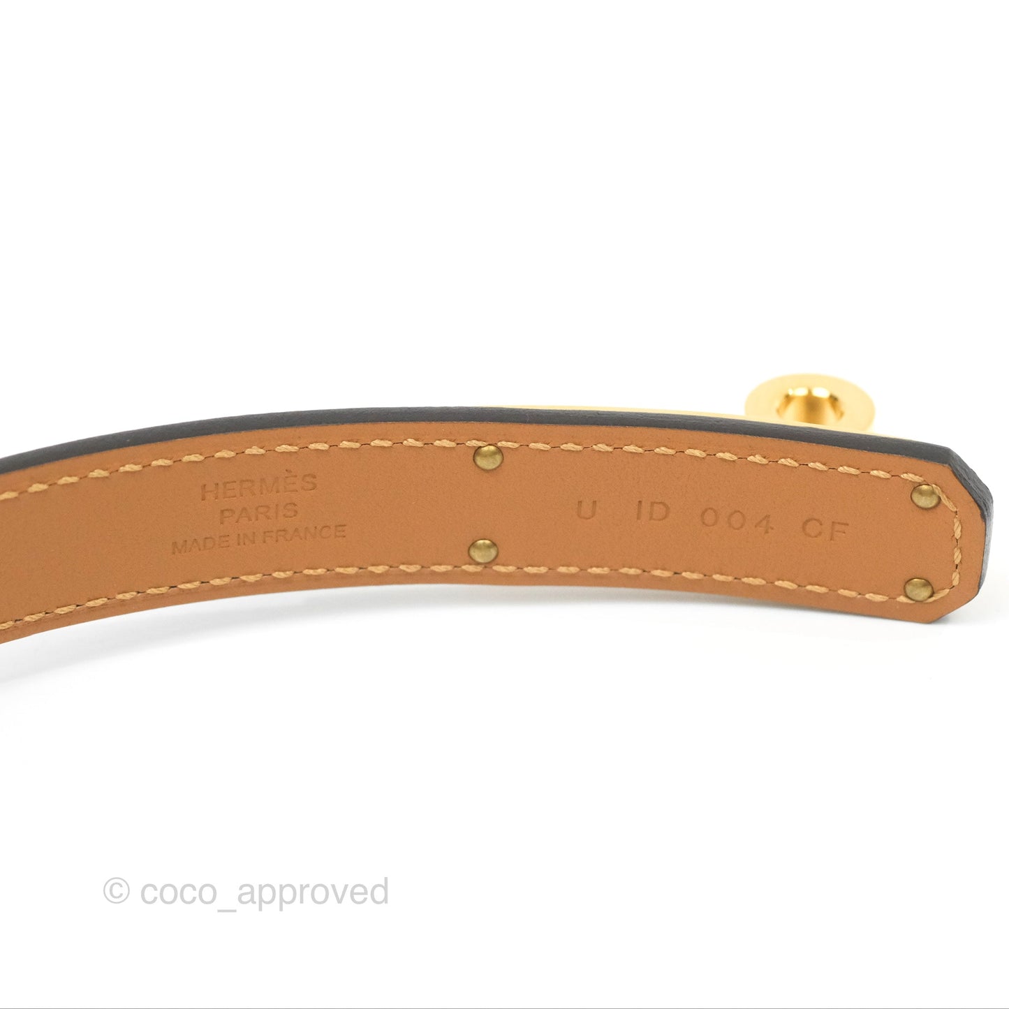 Hermès Epsom Kelly Buckle Belt Etoupe Gold Hardware