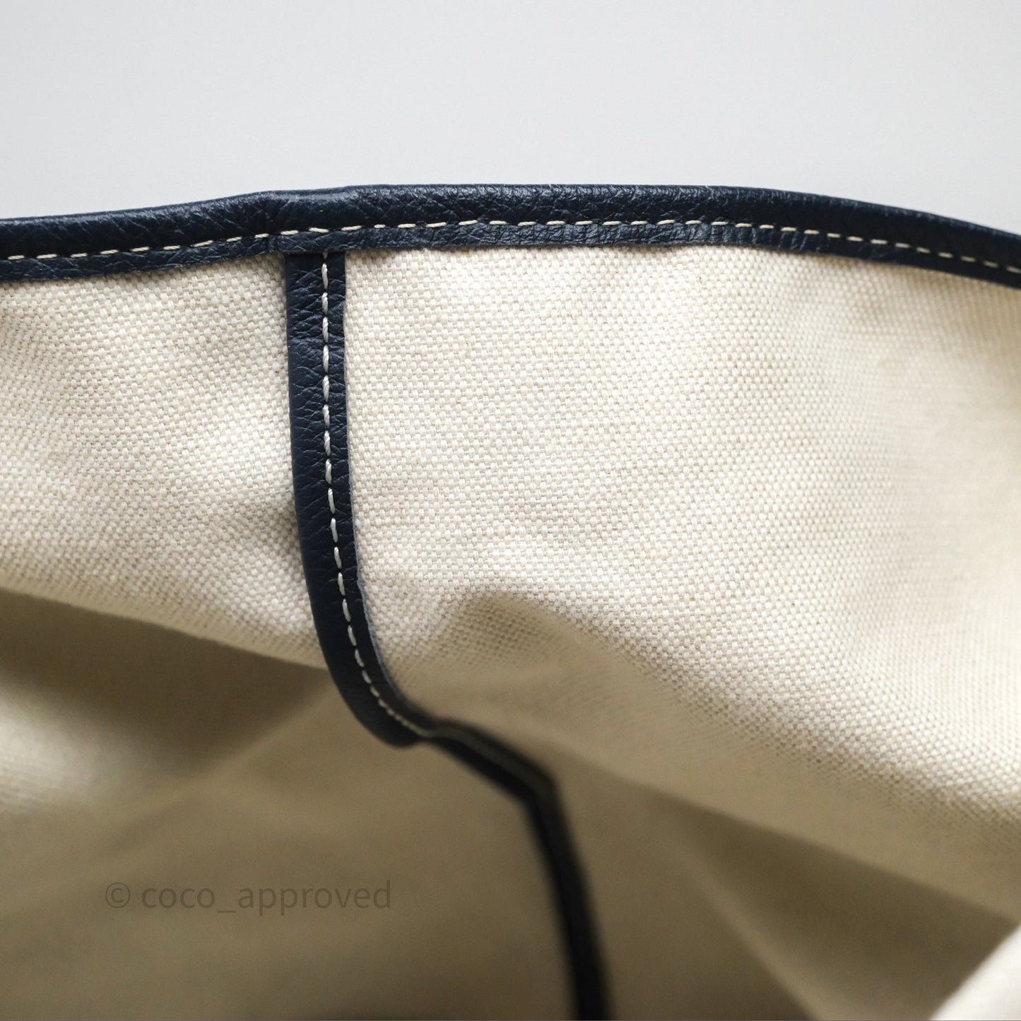 Goyard St. Louis Tote PM Navy/Tan