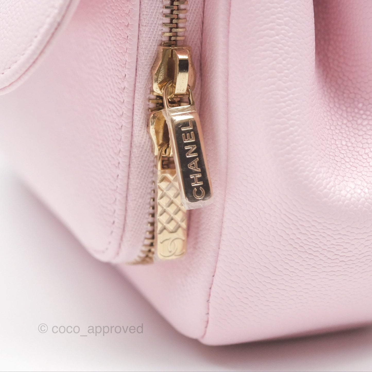 Chanel Quilted Small Business Affinity Flap Light Pink Caviar Gold Hardware