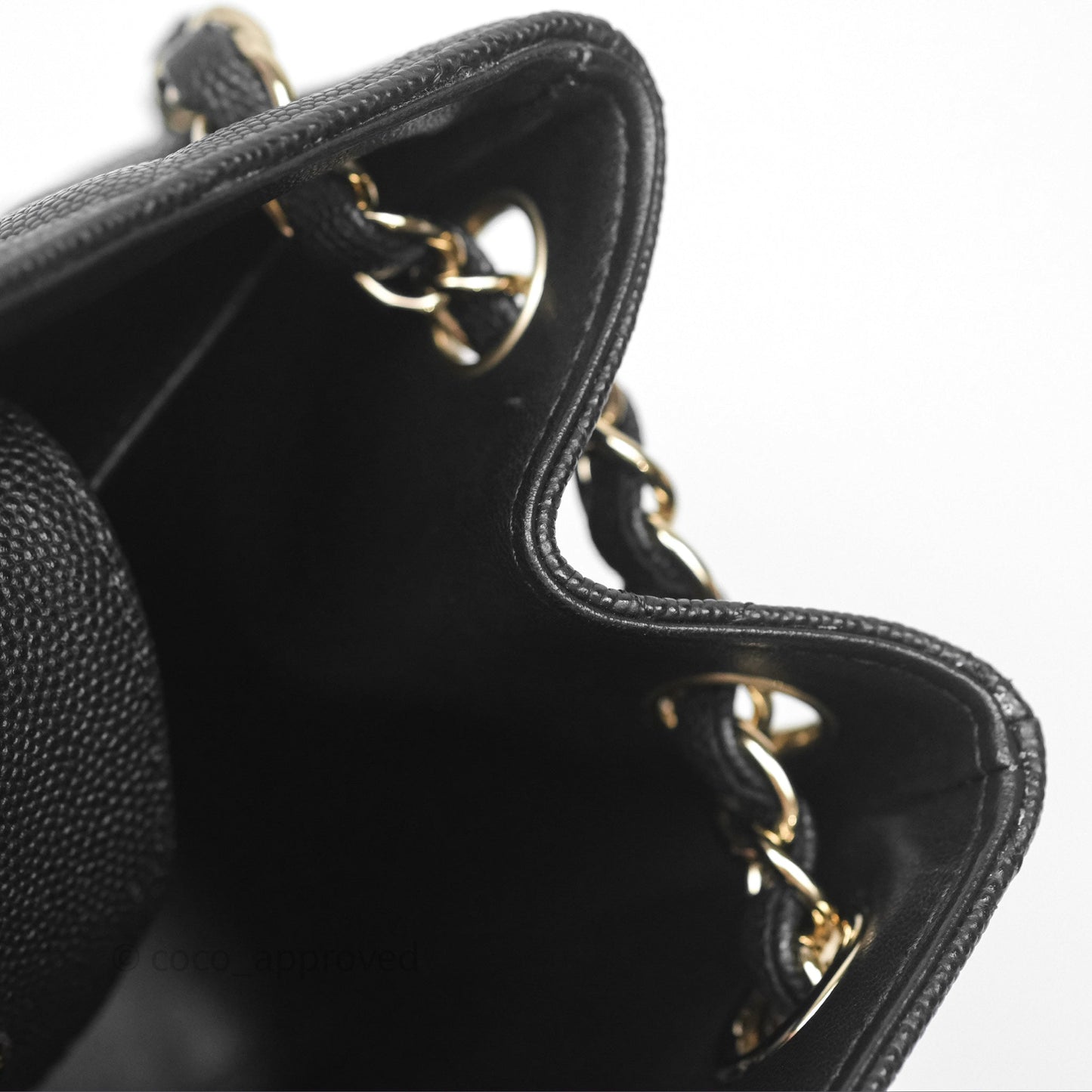 Chanel Mini Bucket Tote Black Caviar Gold Hardware 22S