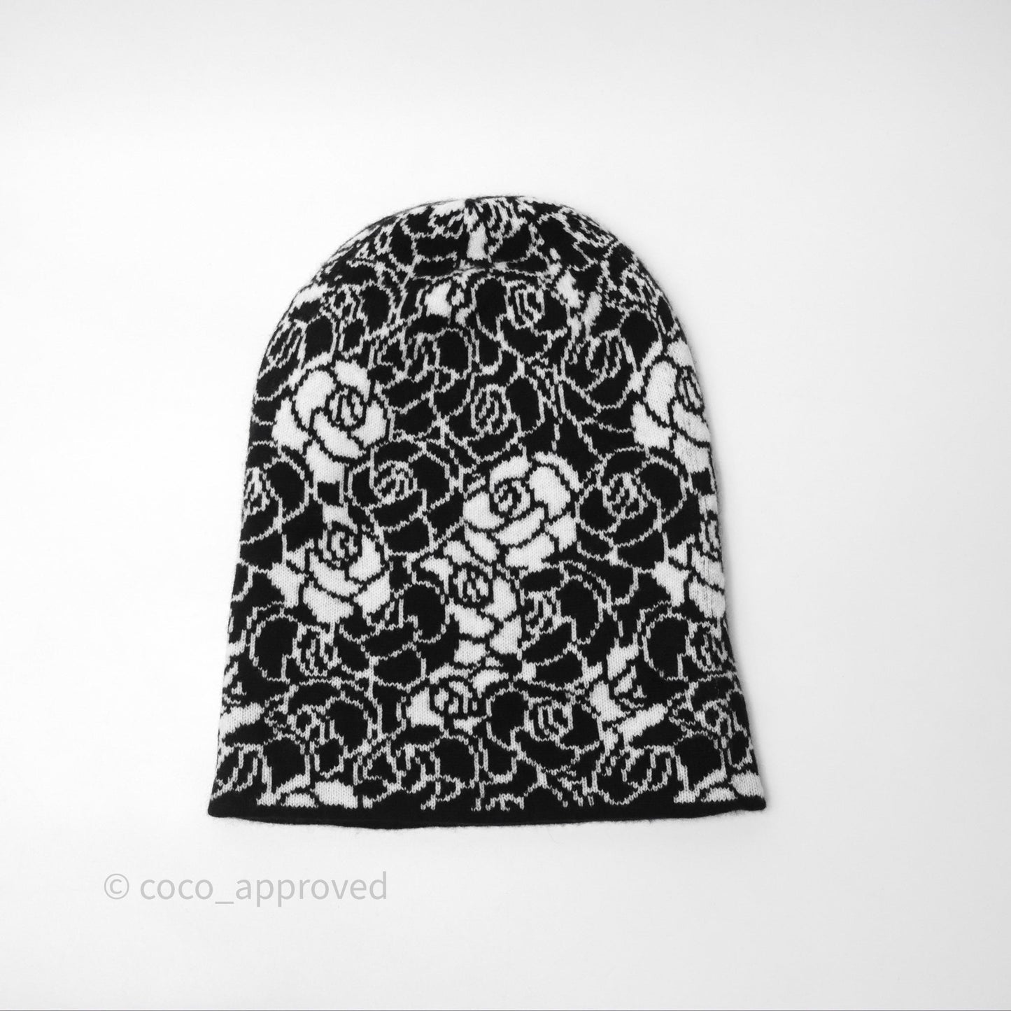 Chanel Cashmere Printed Knit Beanie