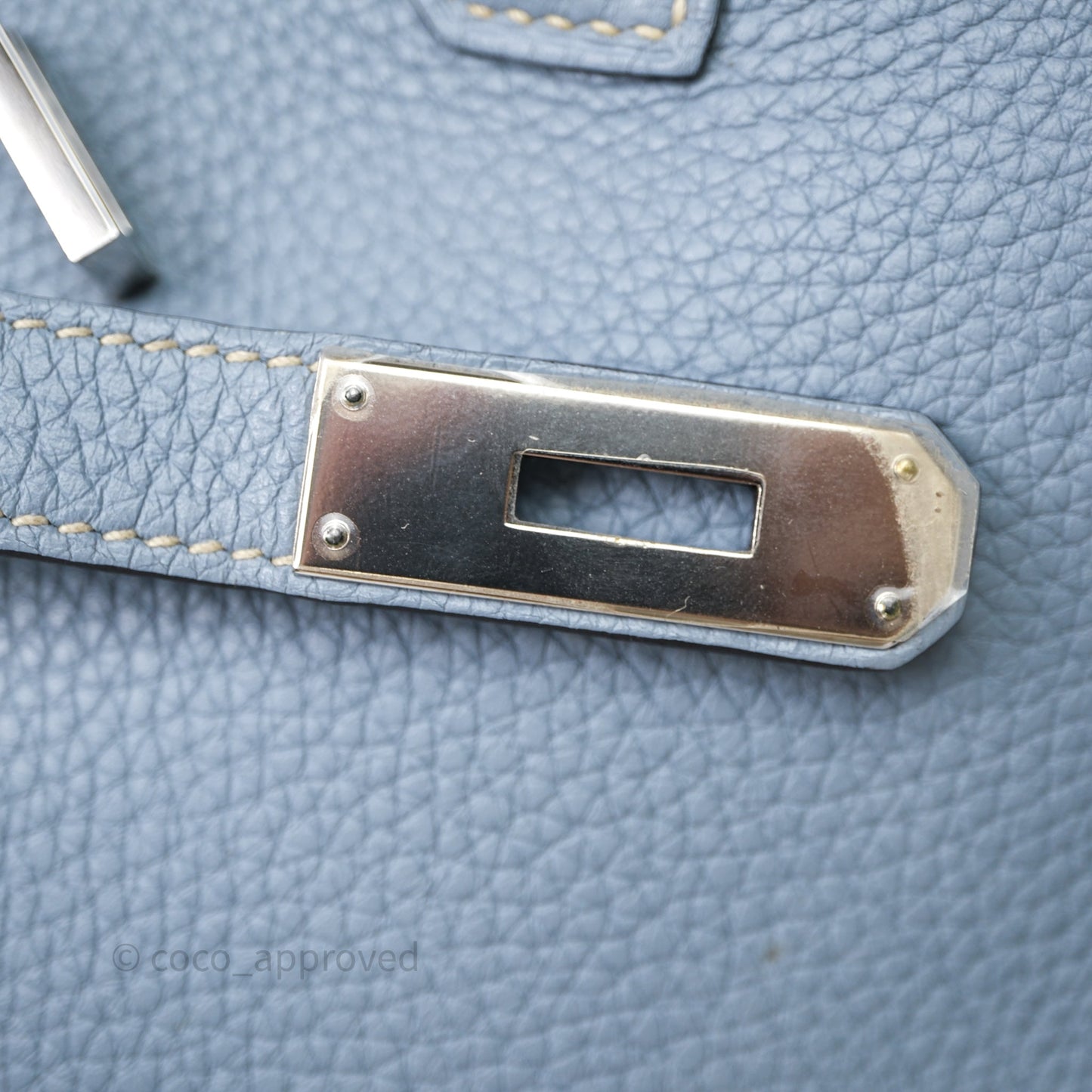 Hermès Birkin 35 Blue Ciel Togo Palladium Hardware