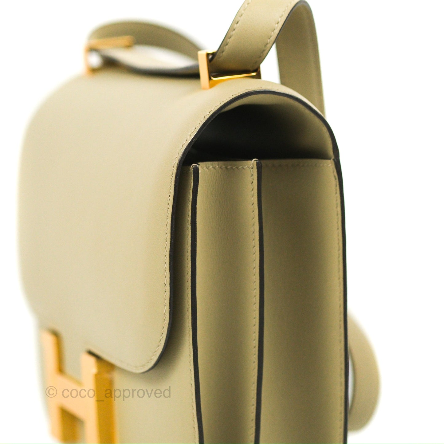 Hermès Constance 24 Sauge Swift Gold Hardware