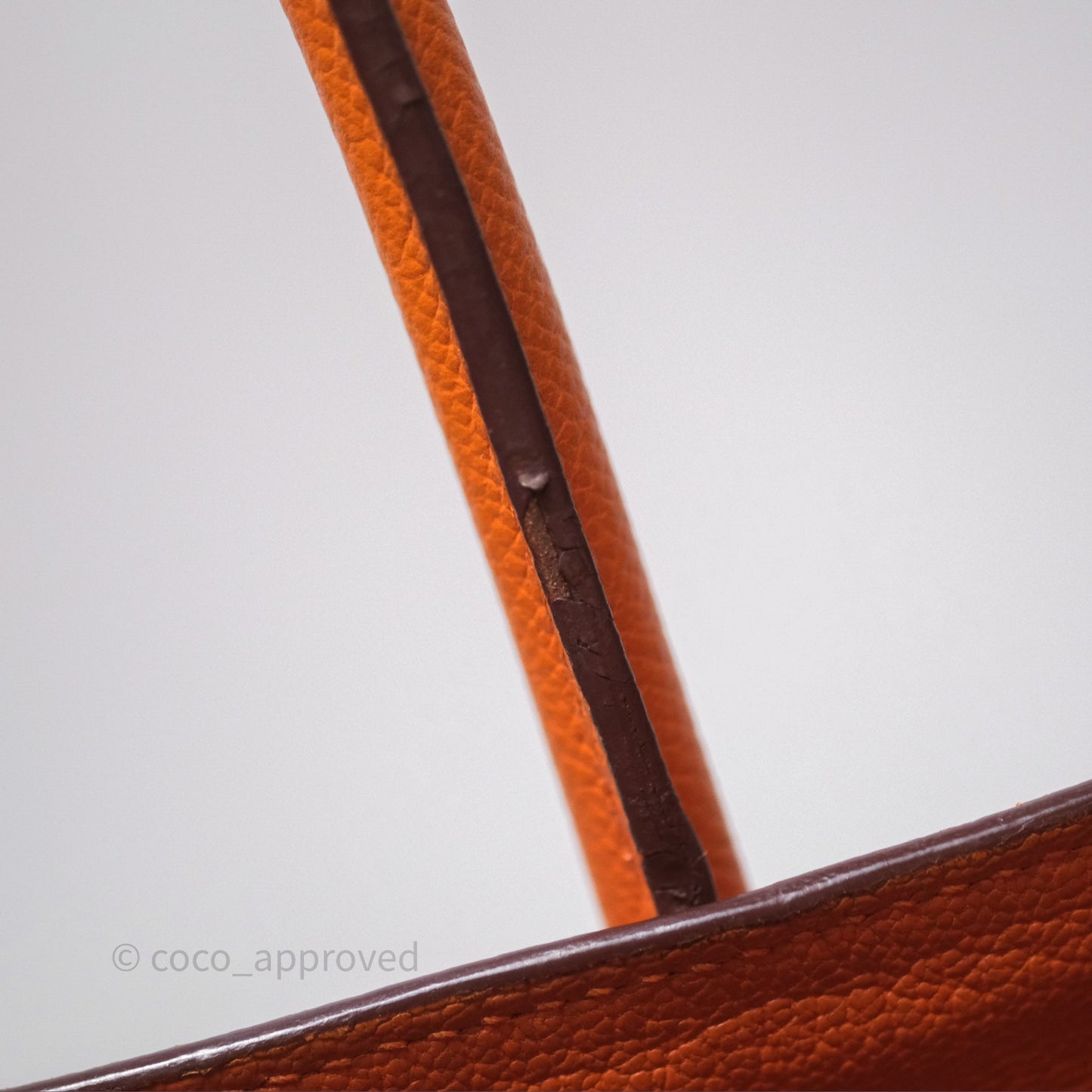 Hermès Birkin 30 Retourne Orange Epsom Palladium Hardware