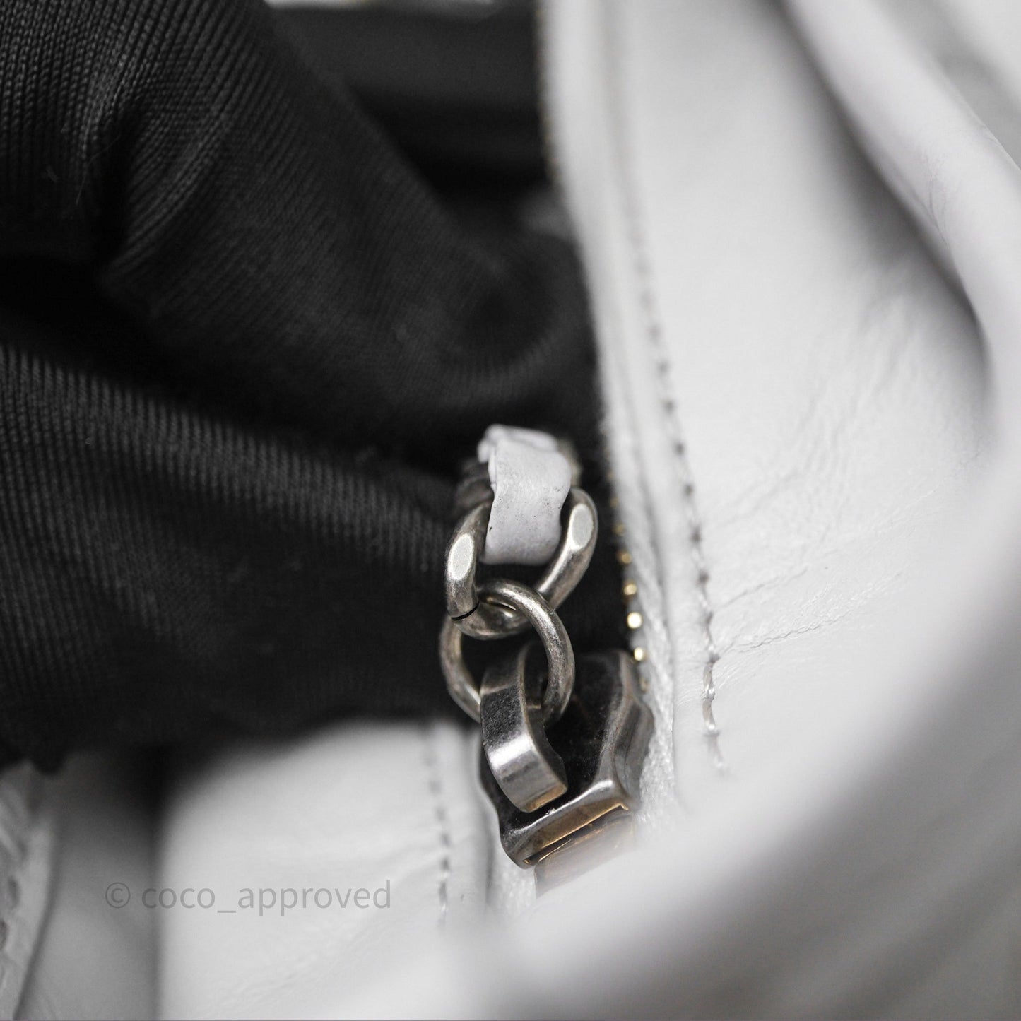 Chanel Small Gabrielle Hobo Quilted Grey Aged Calfskin