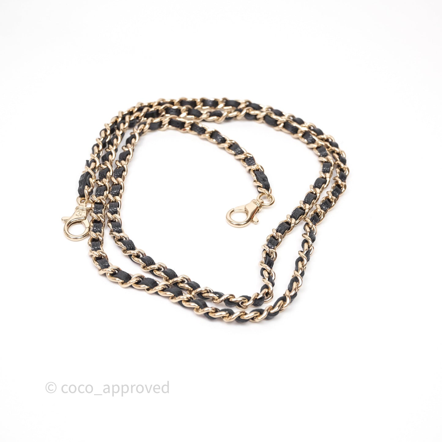 Chanel Top Handle Long Vanity with Chain Black Caviar Gold Hardware