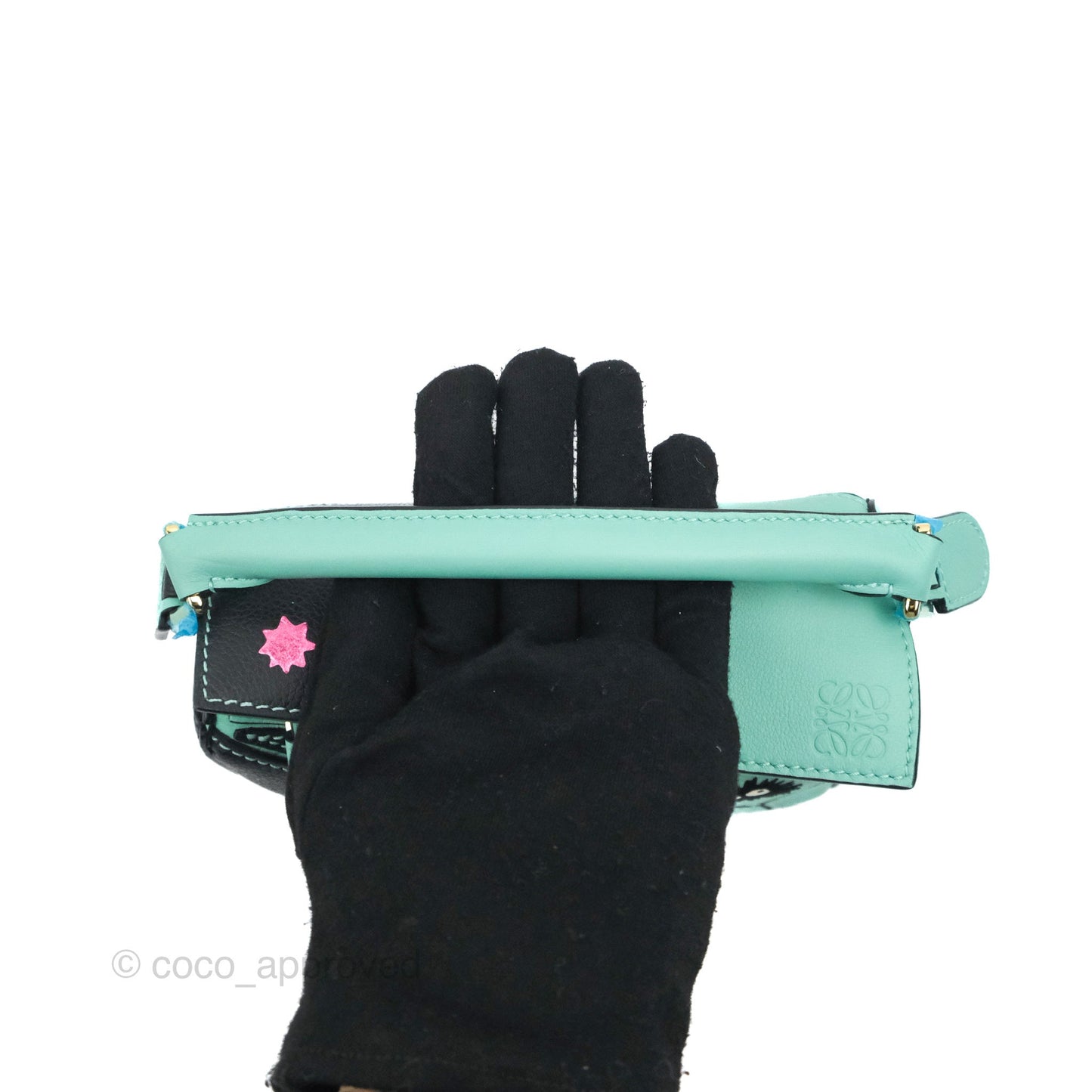 Loewe x Spirited Away Mini Puzzle Mint Calfskin