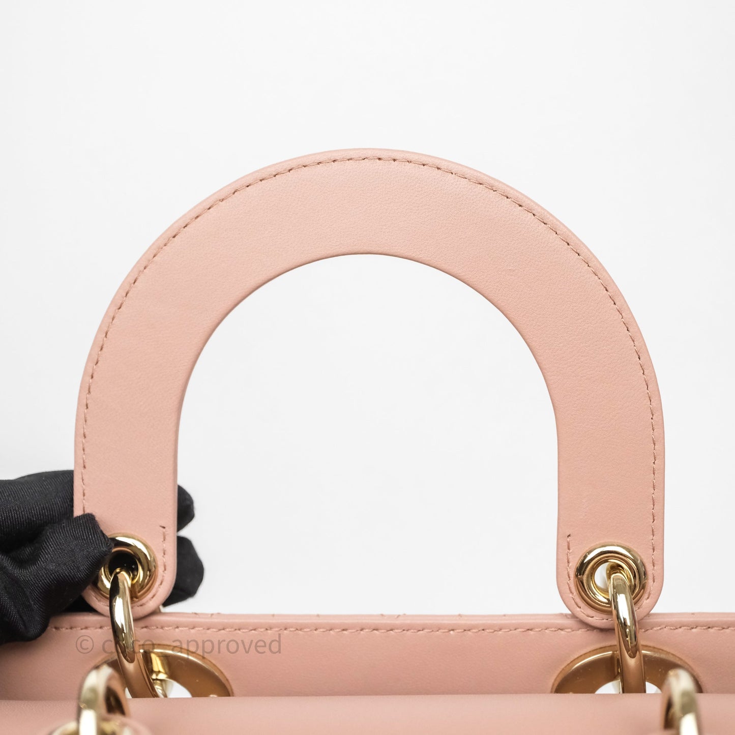 Christian Dior Small Lady Dior My ABCDior Bag Blush Cannage Lambskin