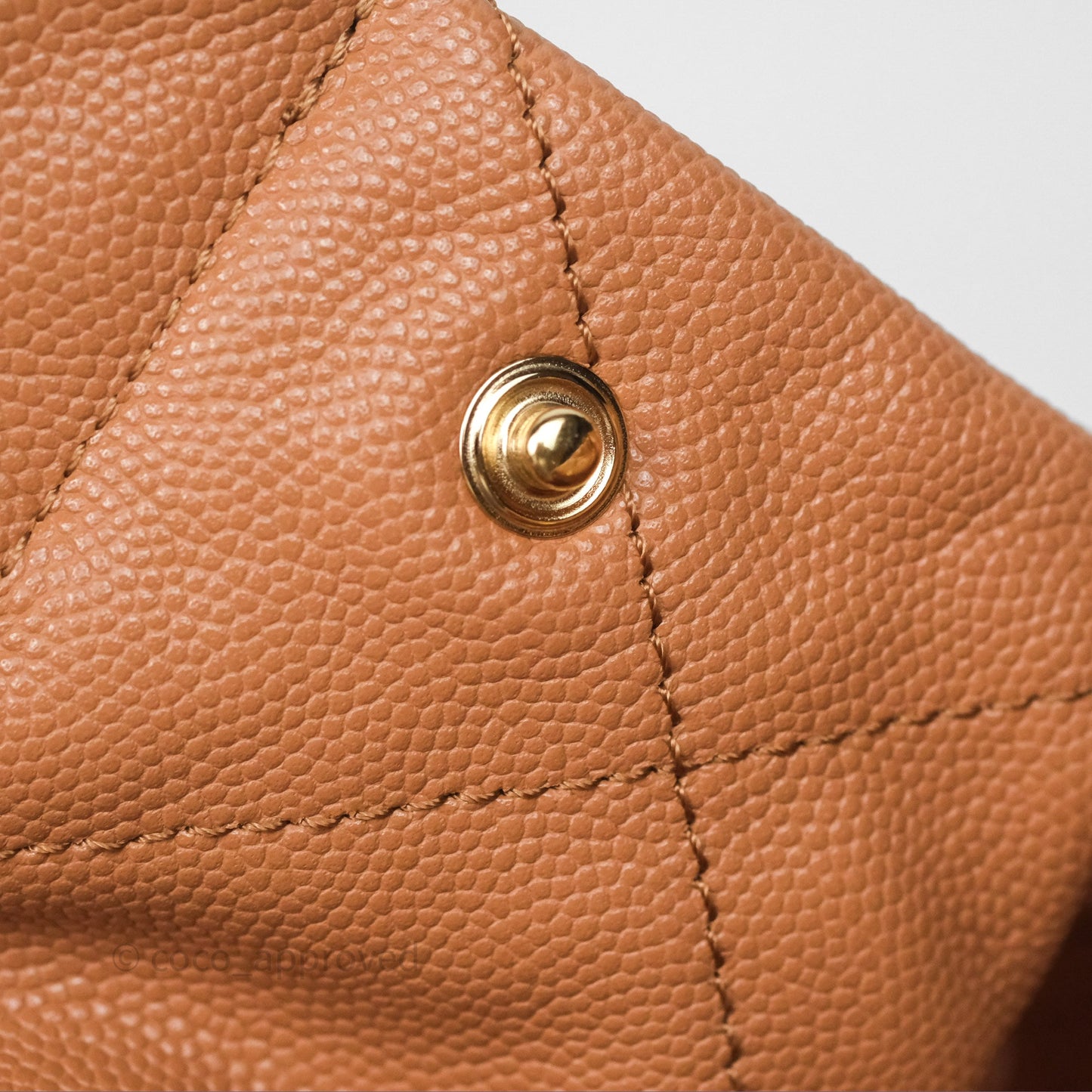 Chanel 22 Small Beige Caviar Aged Gold Hardware