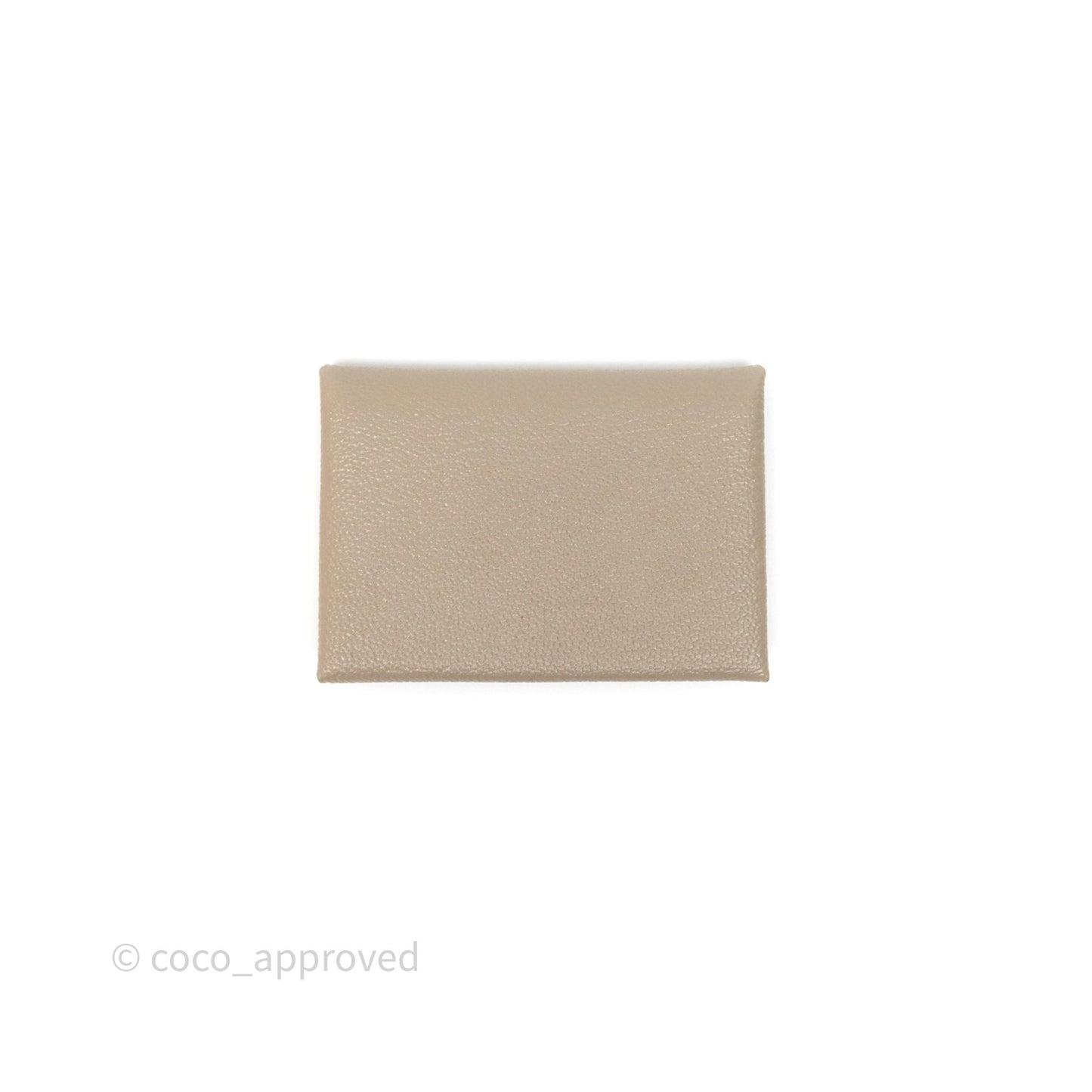 Hermès Calvi Duo Compact Card Holder Gris Tourterelle Mysore