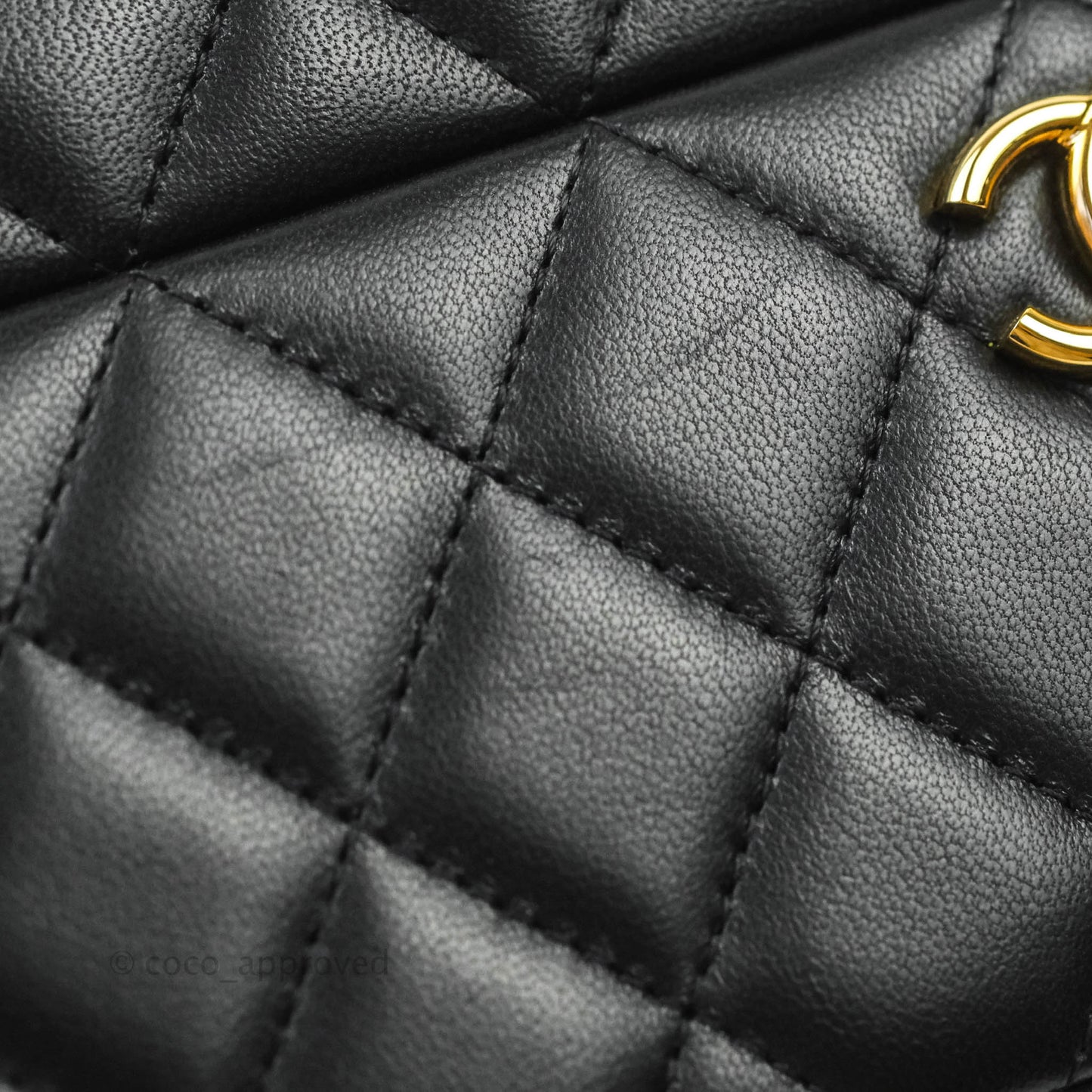 Chanel Jewellery Box Quilted Black Lambskin Gold Hardware