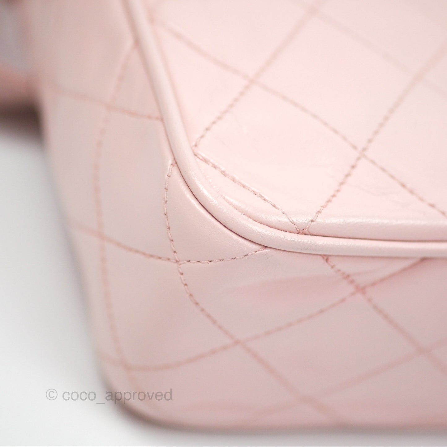 Chanel Vintage Camera Bag Pink Lambskin Gold Hardware