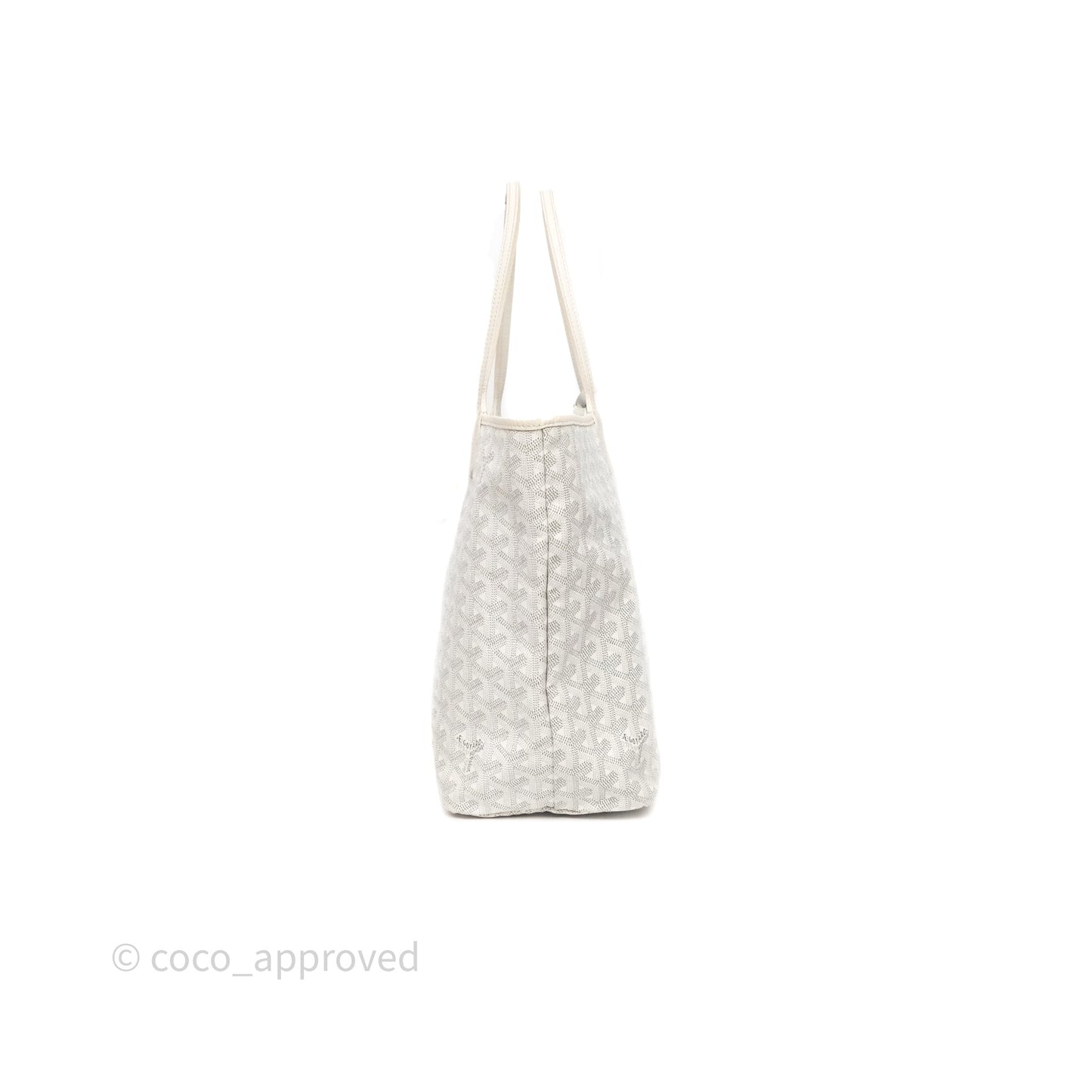 Goyard St Louis Tote PM White