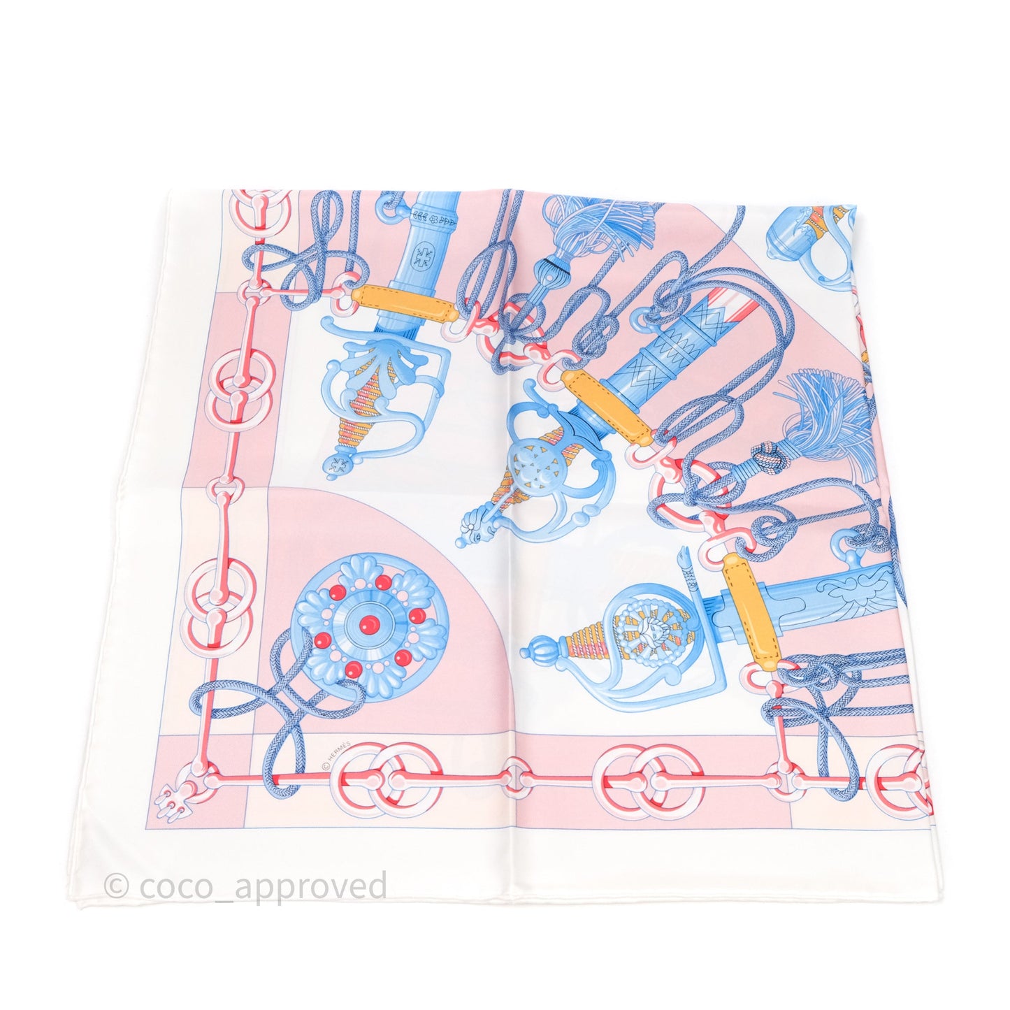 Hermès Cliquetis Silk Scarf 90
