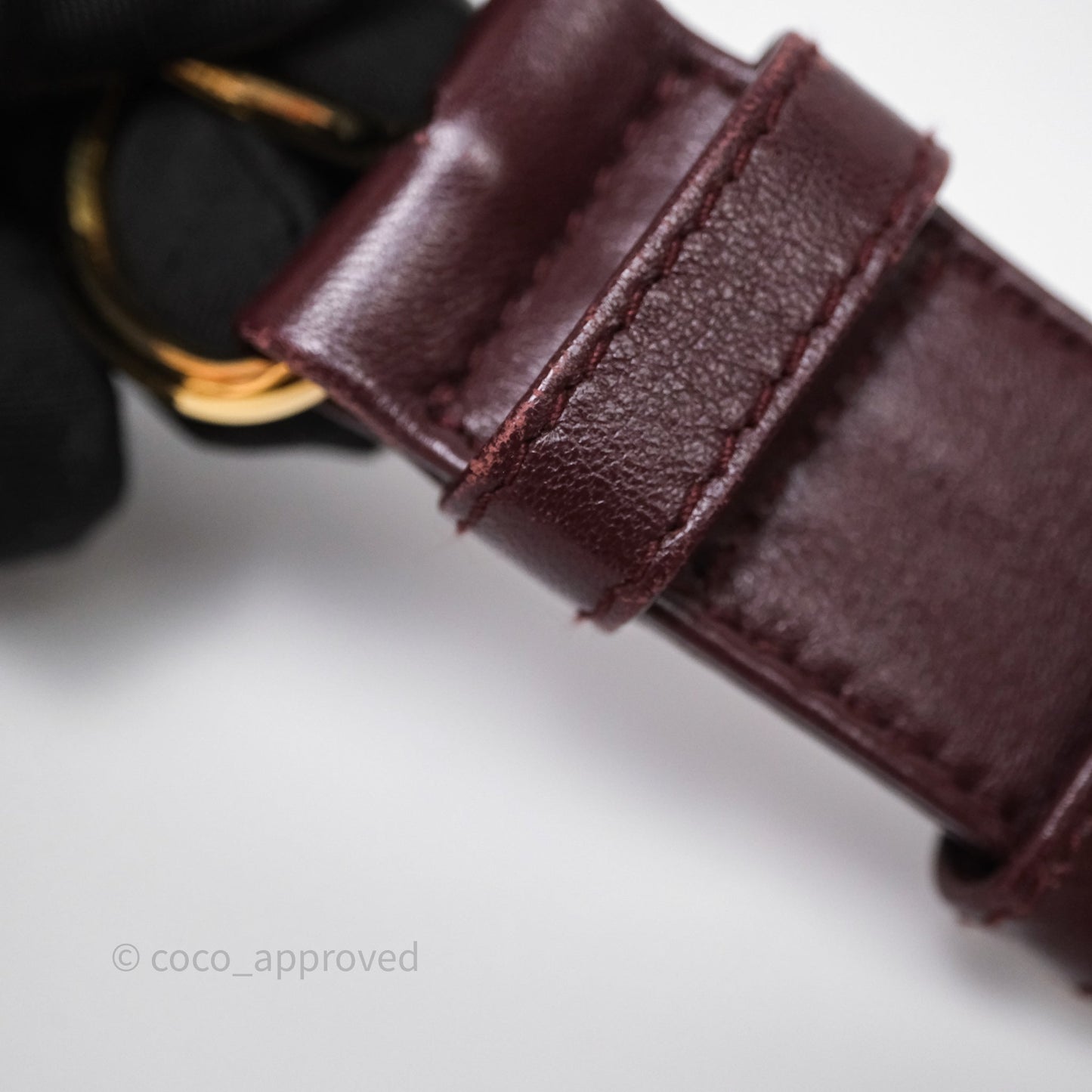 Miu Miu Bumbag Burgundy/Pink Gold Hardware