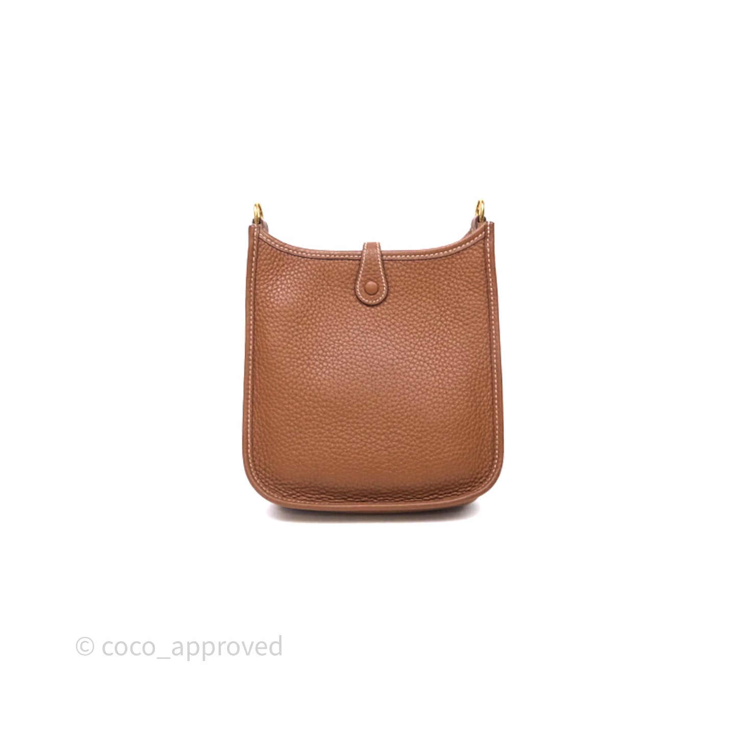 Hermès Mini Evelyne 16 Gold Clemence Gold Hardware