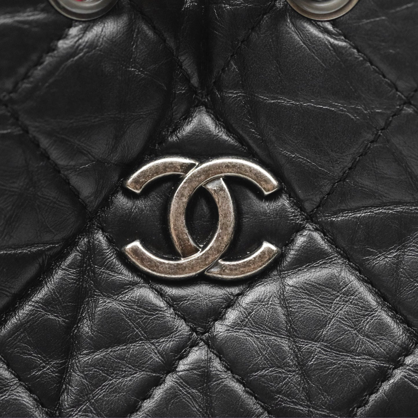 Chanel Small Gabrielle Backpack Black Aged Calfskin