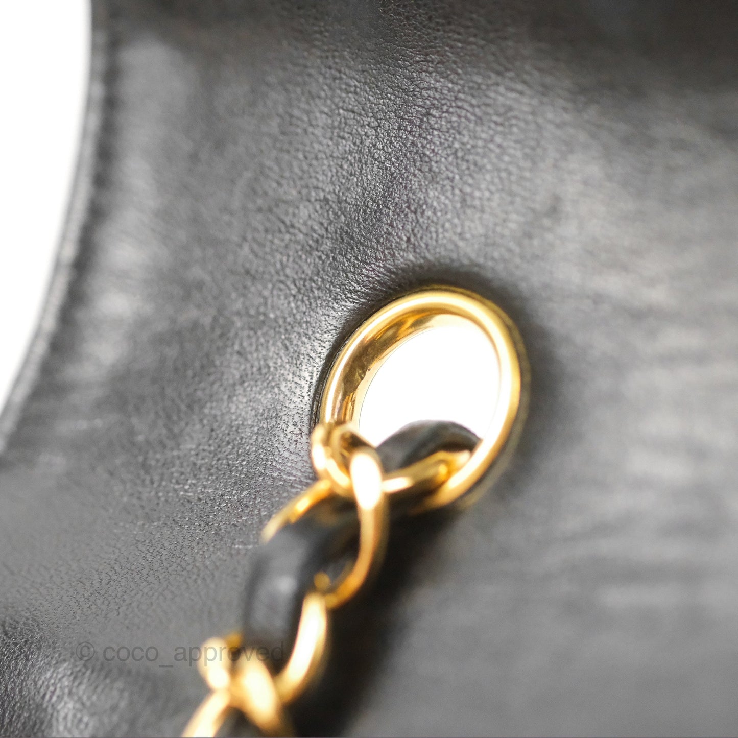 Chanel Vintage Medium Classic Diana Flap Bag Black Quilted Lambskin