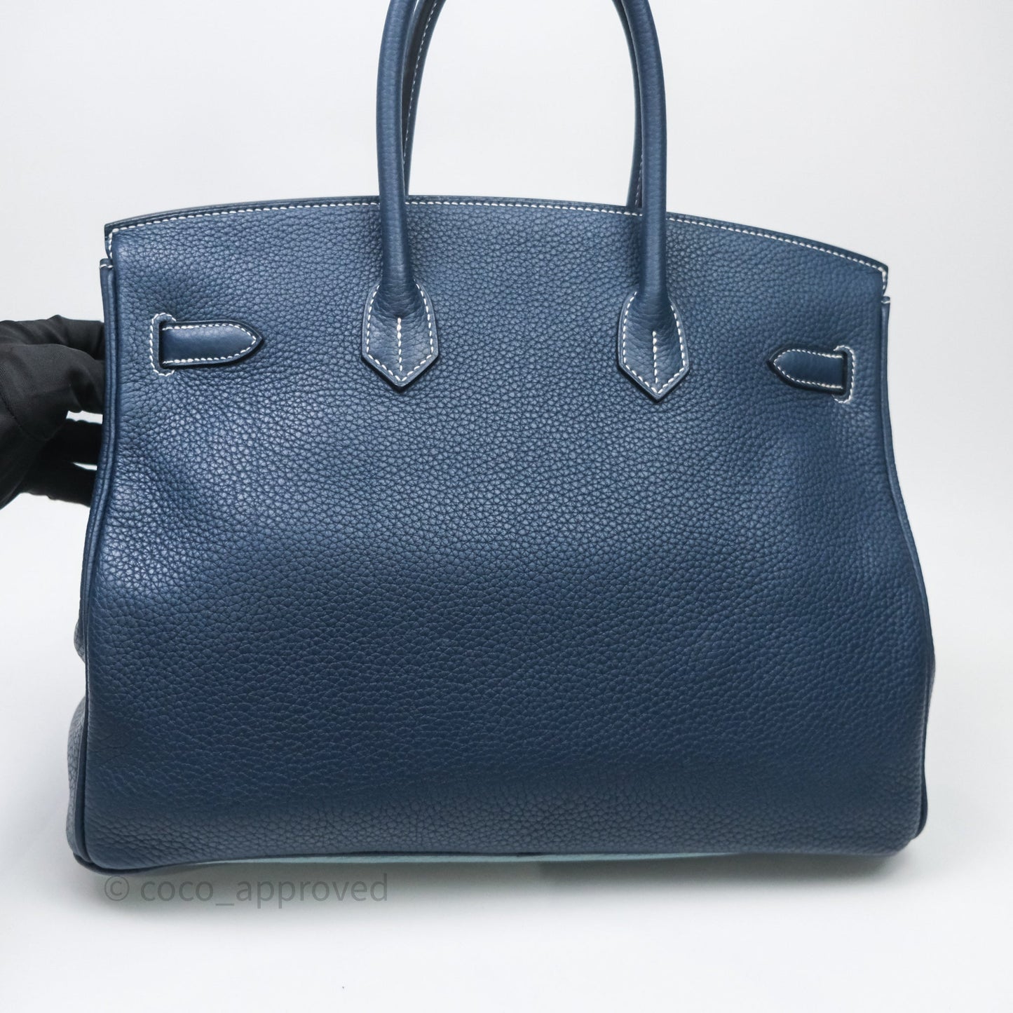 Hermès Birkin 35 Bleu de Prusse 7P Togo Palladium Hardware
