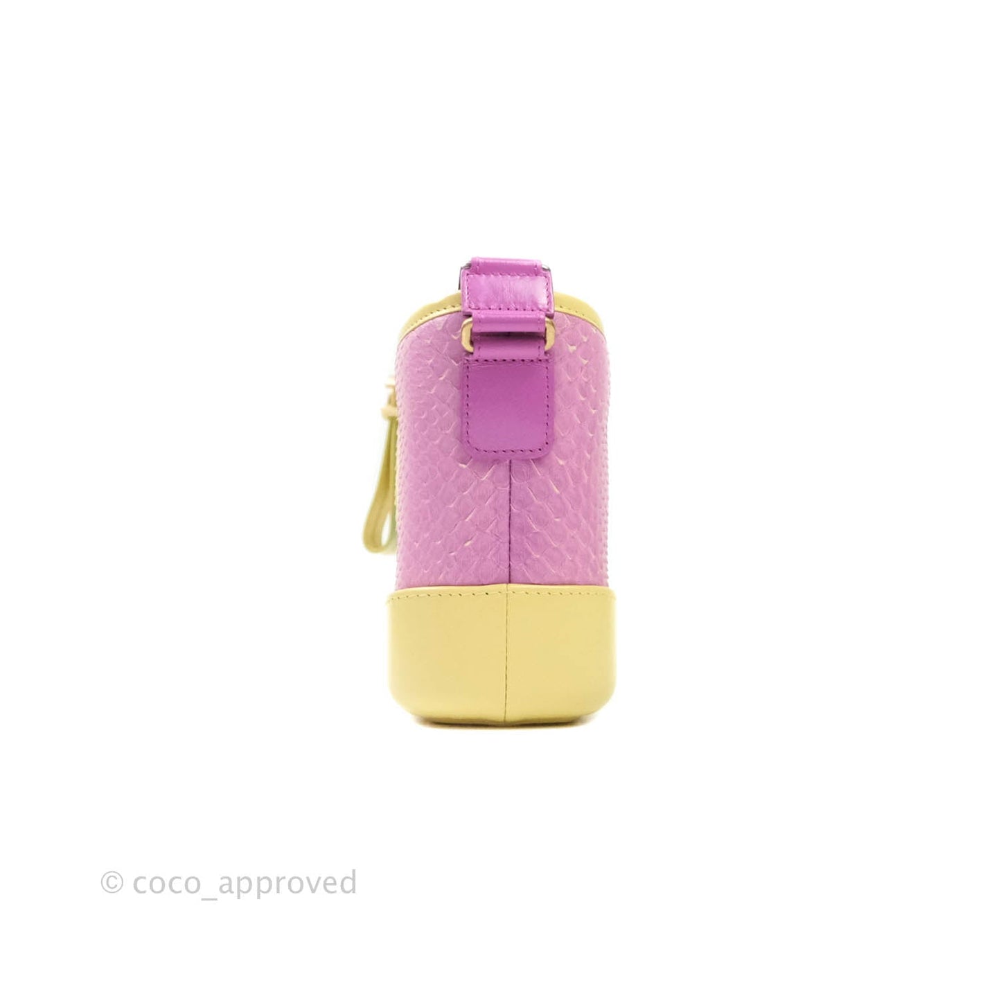 Chanel Small Gabrielle Hobo Yellow Python Mixed Hardware