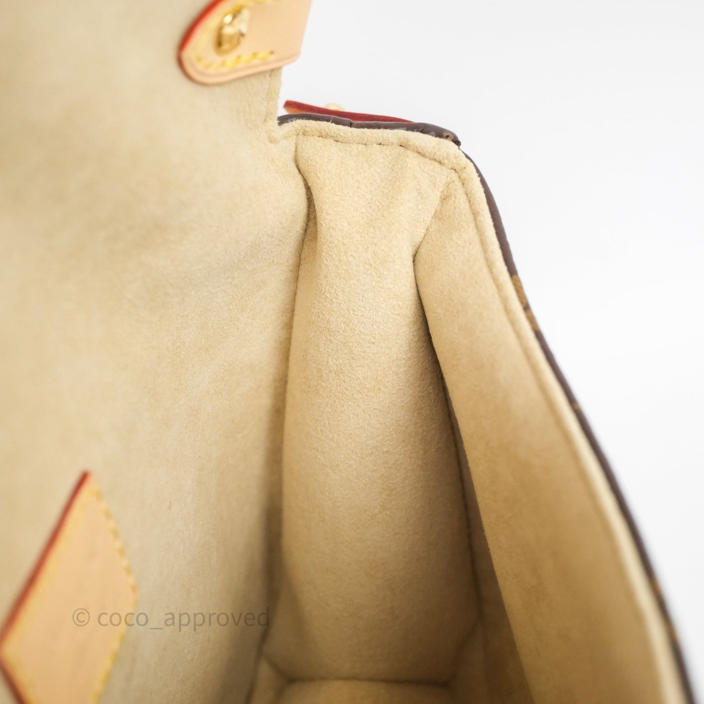 Louis Vuitton Saumur BB Monogram Bag Gold Hardware