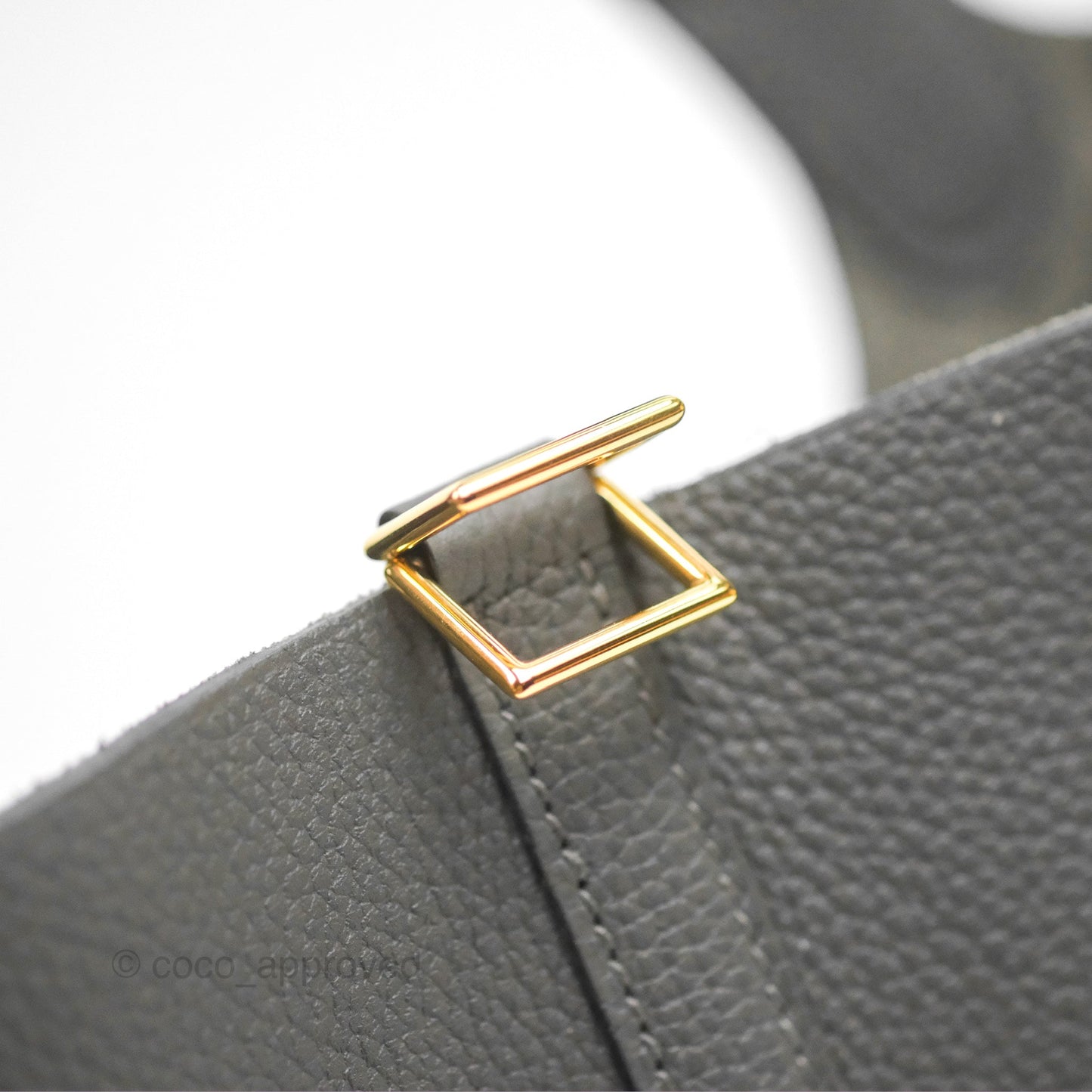 Hermès Picotin 22 Graphite Taurillon Maurice Gold Hardware