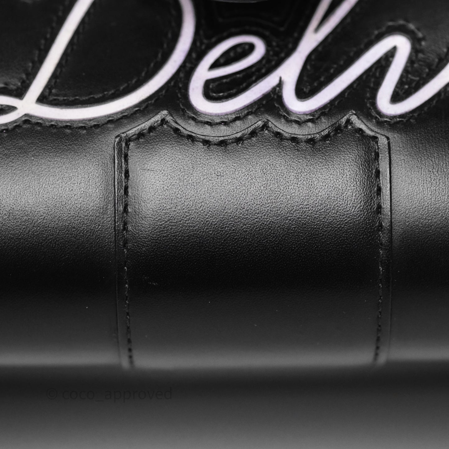 Delvaux Brillant L'Humour MM Black Calfskin