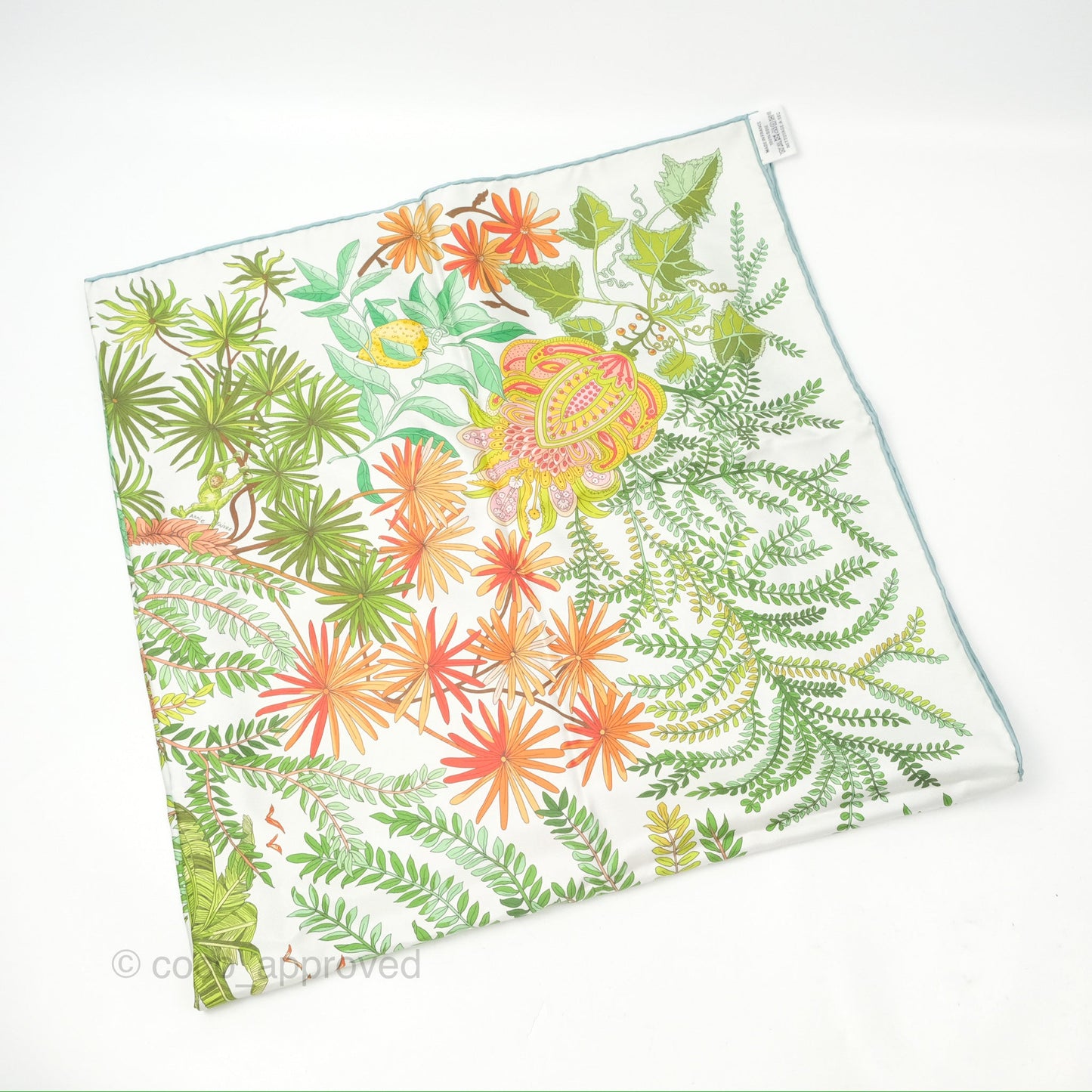 Hermes Le Jardin des Peintres Double Face Scarf 90