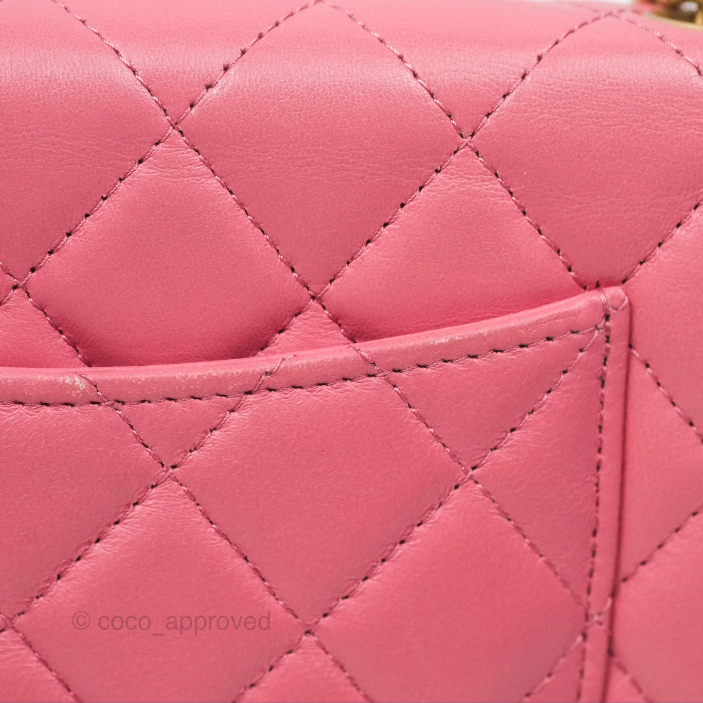 Chanel All Slide Wallet on Chain WOC Adjustable Chain Quilted Pink Lambskin