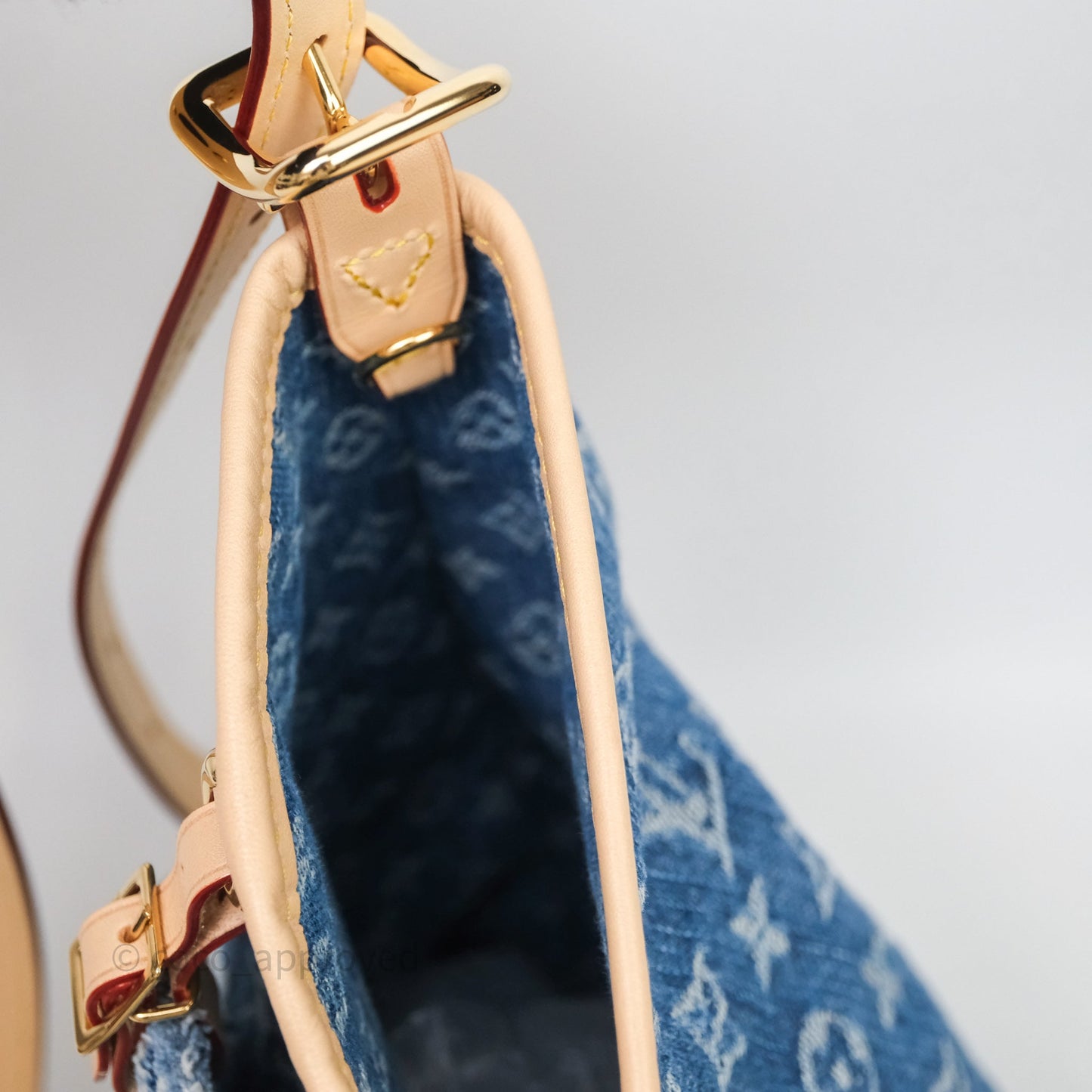 Louis Vuitton CarryAll MM Denim Blue Monogram