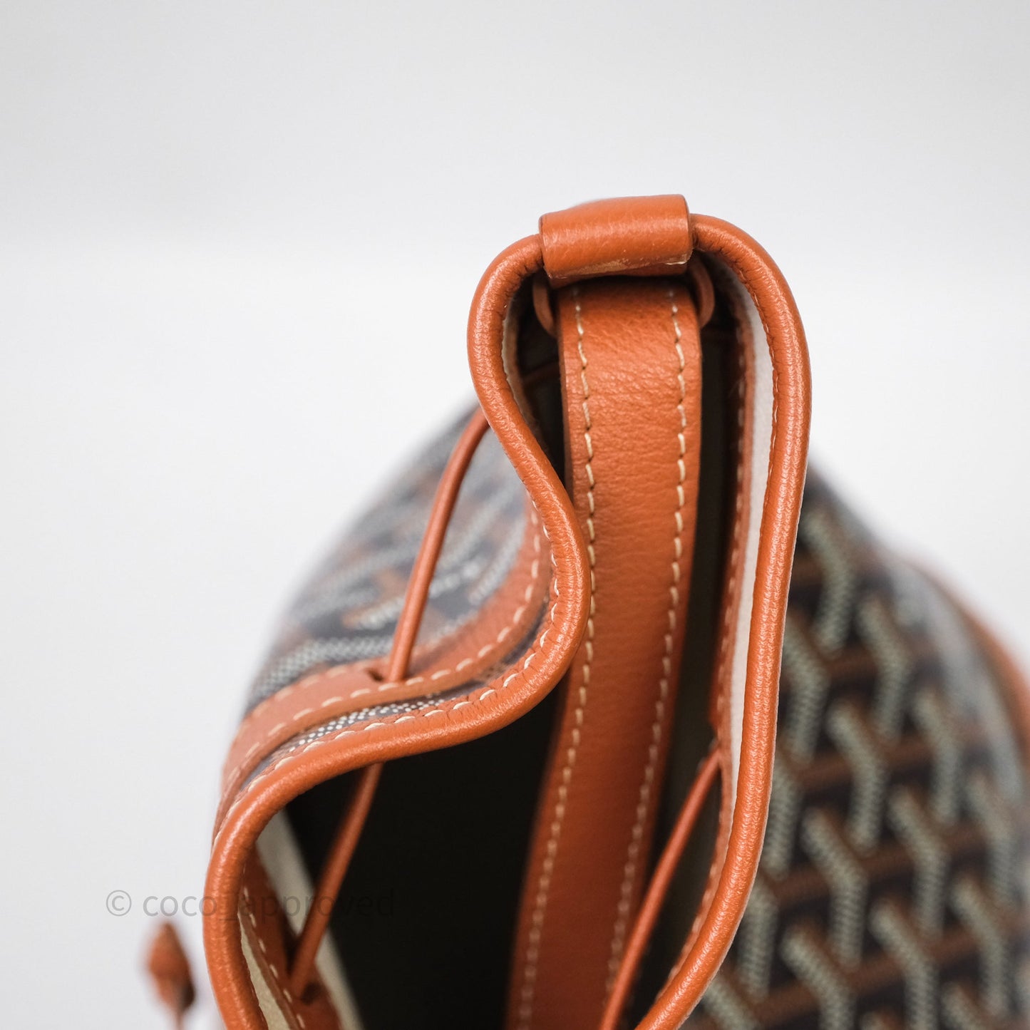 Goyard Petit Flot Bucket Bag Black & Tan Goyardine