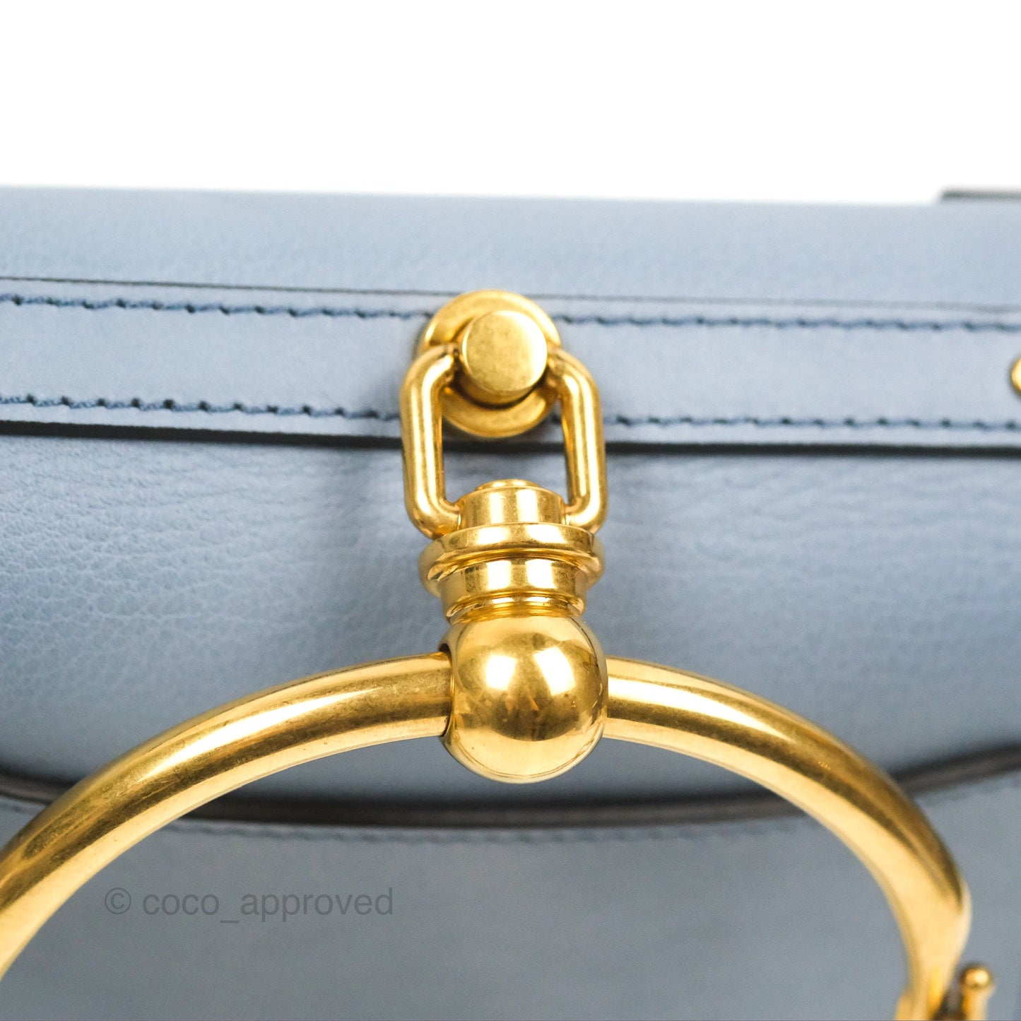 Chloé Nile Crossbody Bag Blue Calfskin