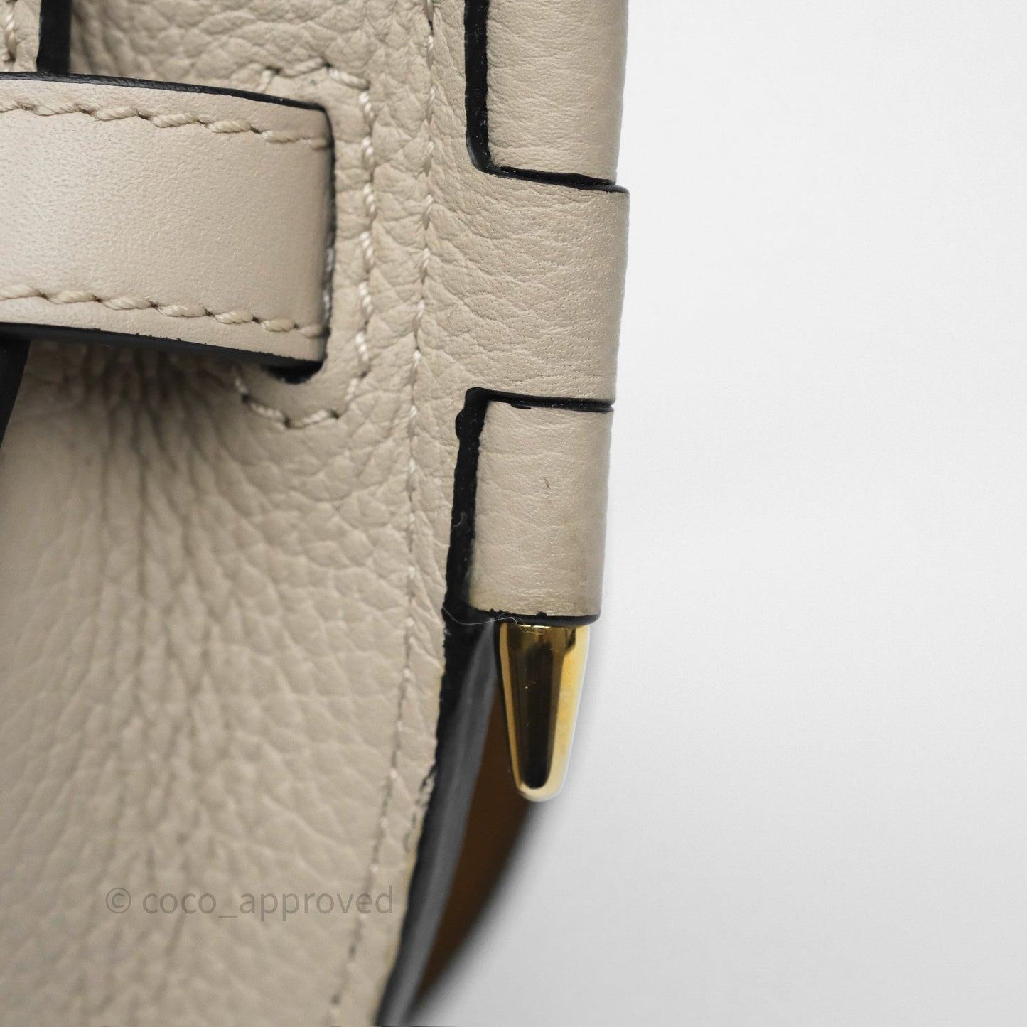 Loewe Mini Dual Gate Bag Sand Grain Calfskin