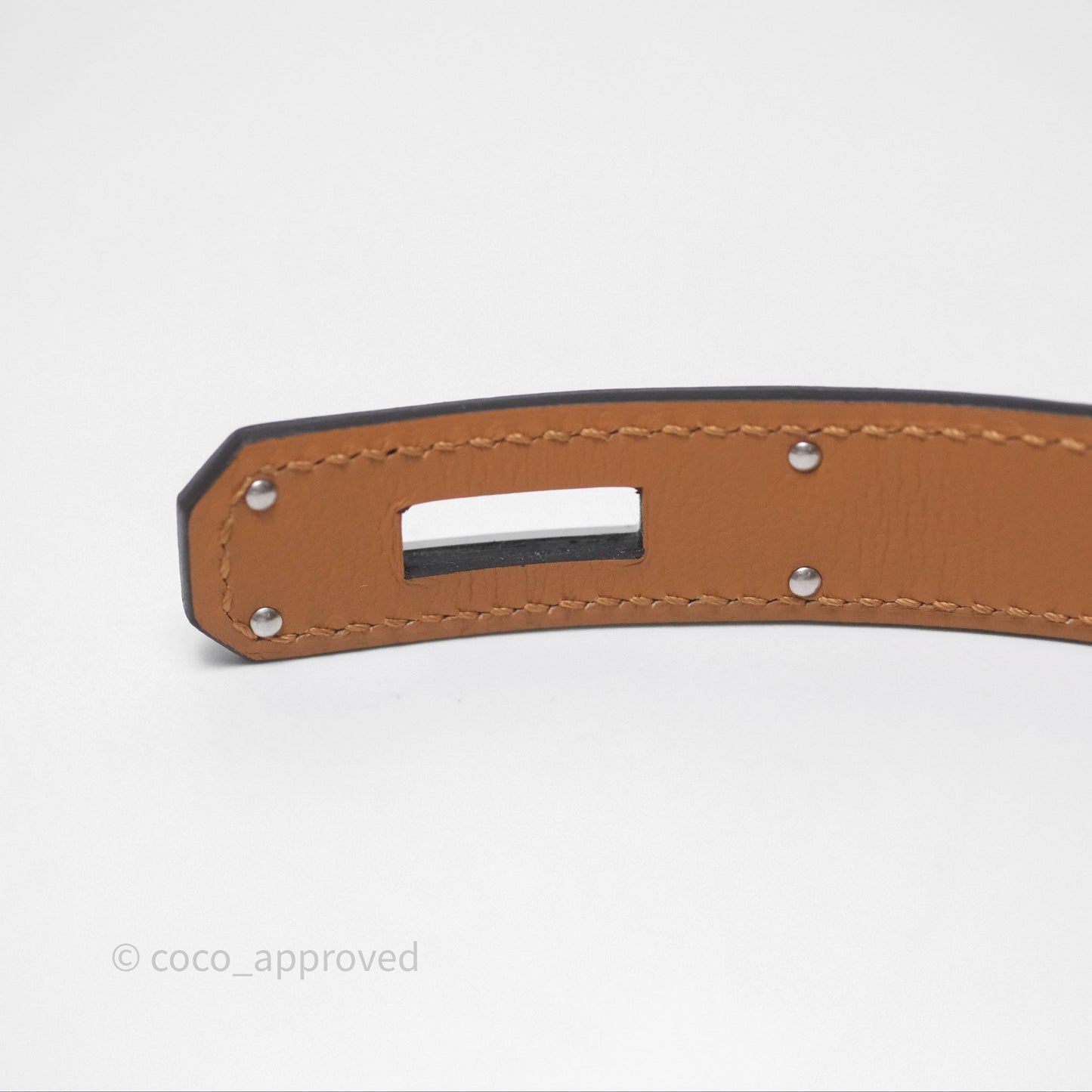 Hermès Epsom Kelly Pocket 18 Belt Mauve Pale 09 Palladium Hardware