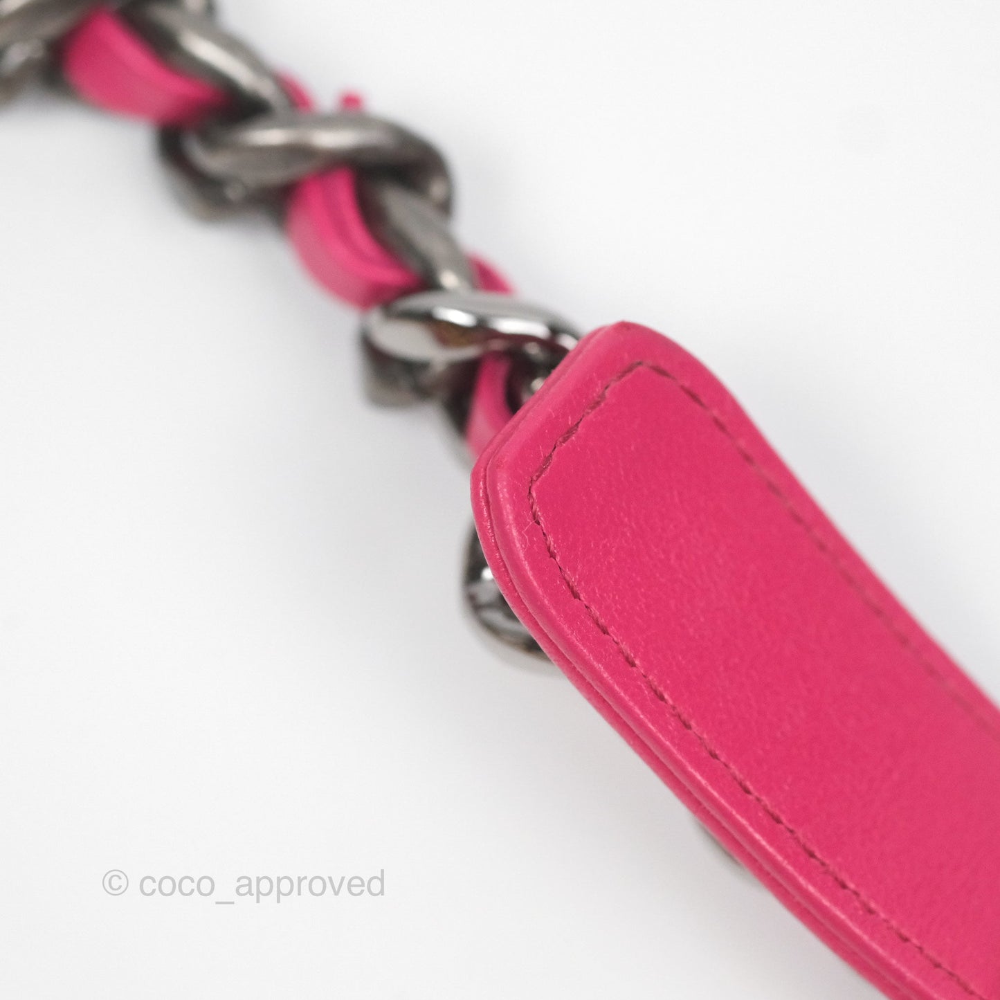 Chanel 19 Large (Medium) Dark Pink Goatskin Mixed Hardware