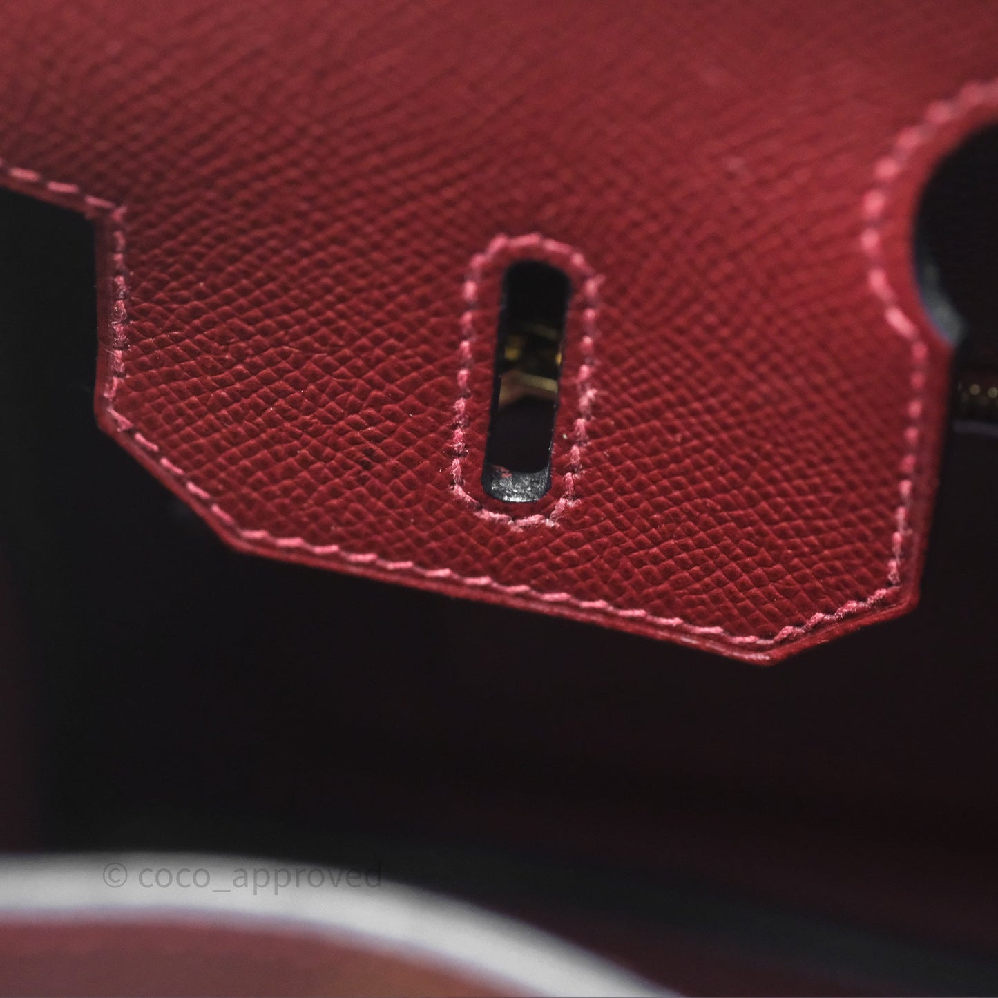 Hermès Birkin 30 Retourne Rouge H 55 Epsom Gold Hardware