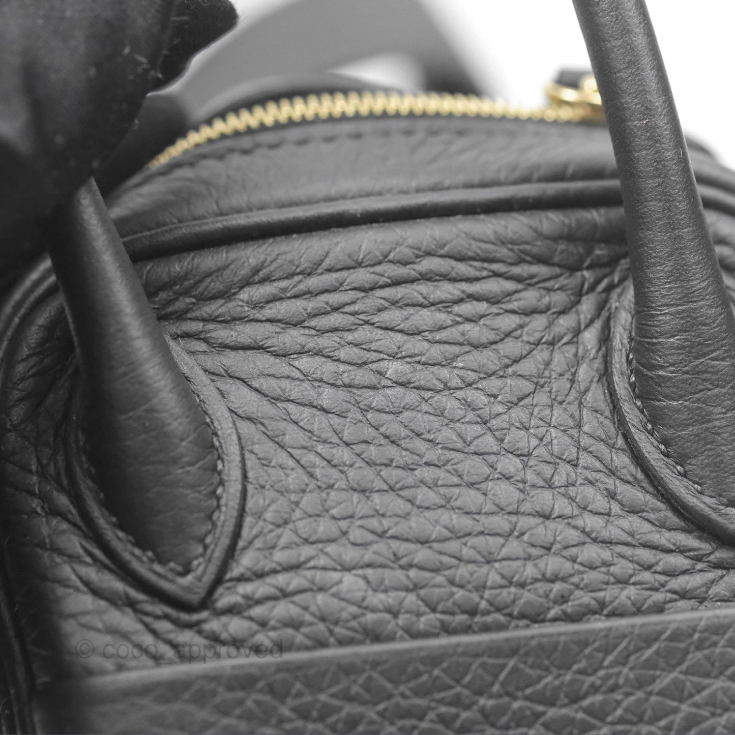 Hermès Mini Lindy 20 Noir 89 Clemence Gold Hardware
