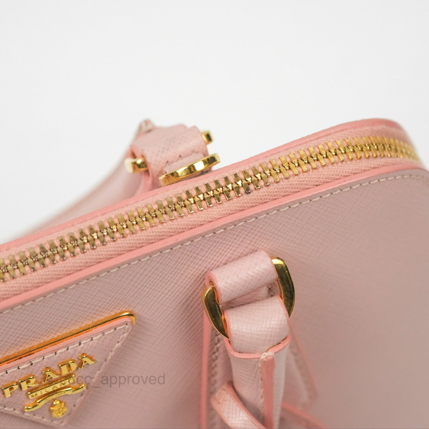 Prada Small Promenade Bag Saffiano Lux Light Pink