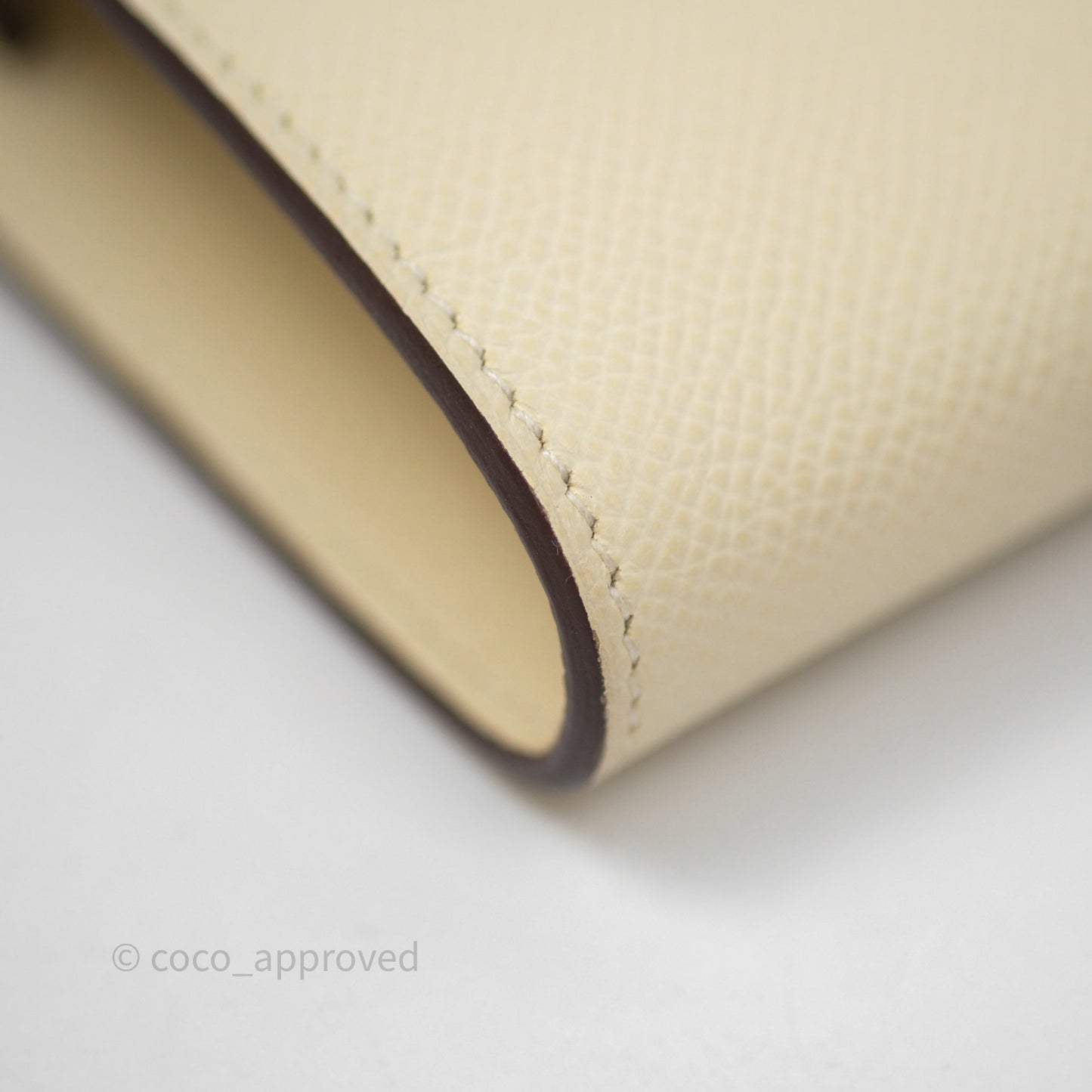 Hermès Kelly To Go Wallet Nata I2/ Sesame 2S Epsom Palladium Hardware
