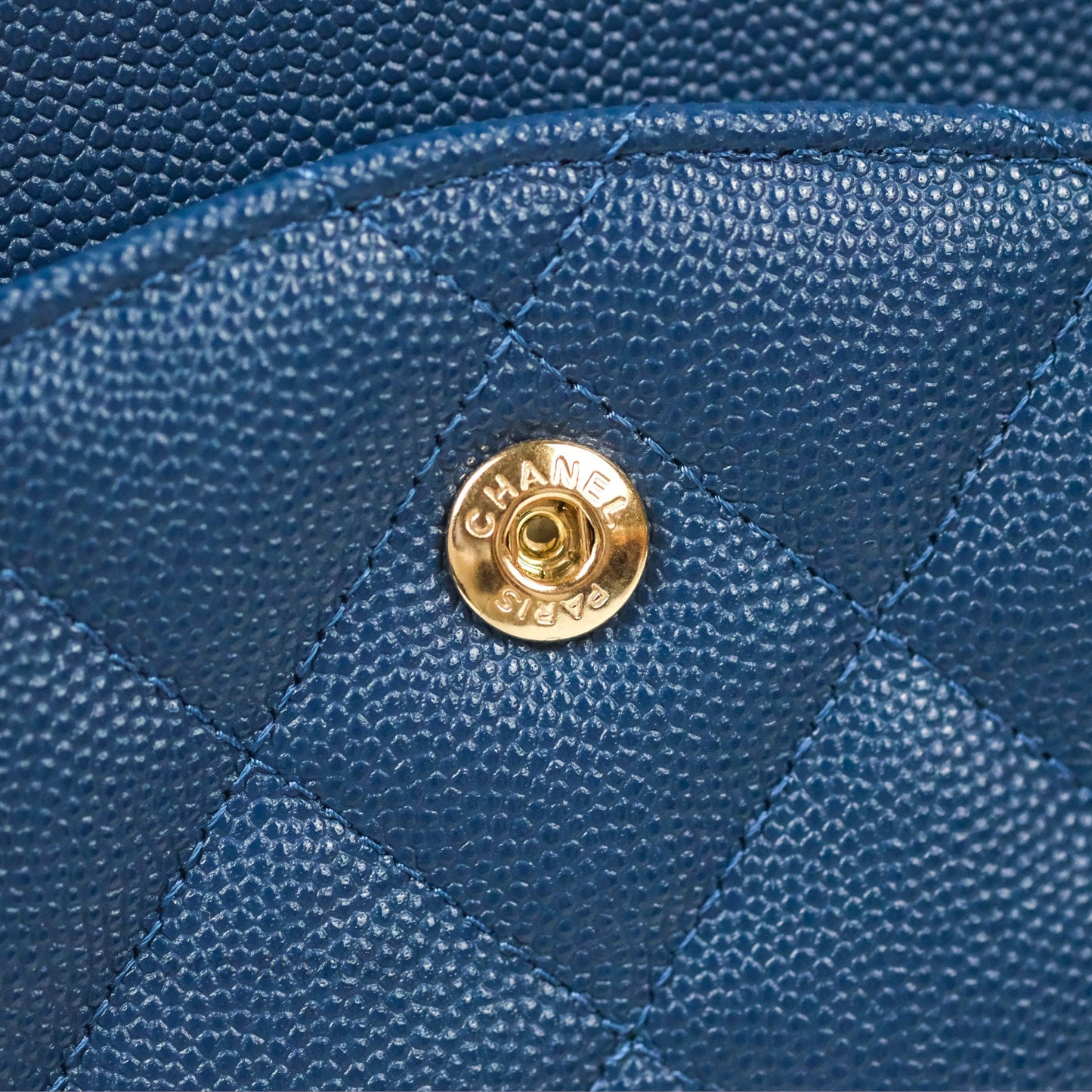 Chanel Jumbo Double Flap Dark Blue Caviar Gold Hardware⁣⁣