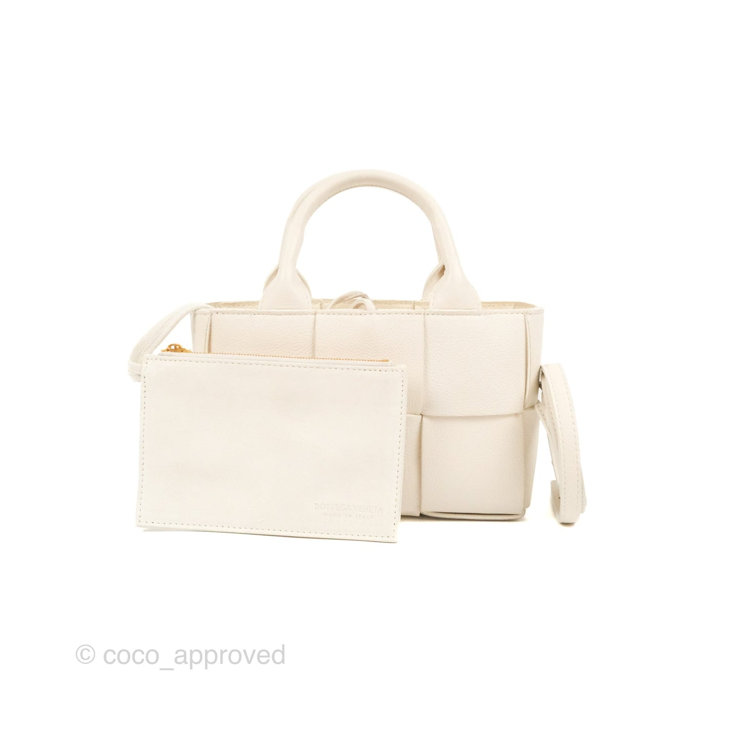 Bottega Veneta Candy Arco Tote Bag Micro Intreccio Grained Calfskin