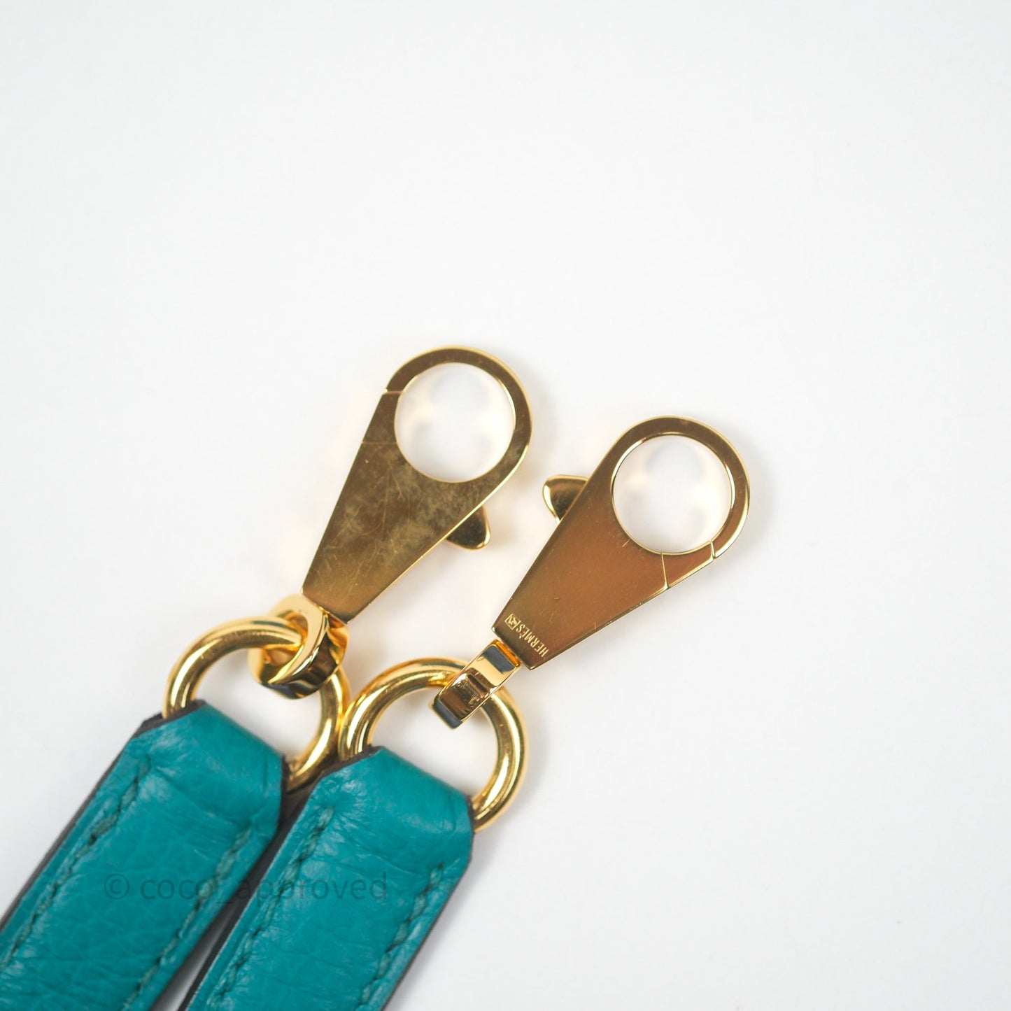 Hermès Kelly 28 Retourne Bleu Paon 7F Clemence Gold Hardware