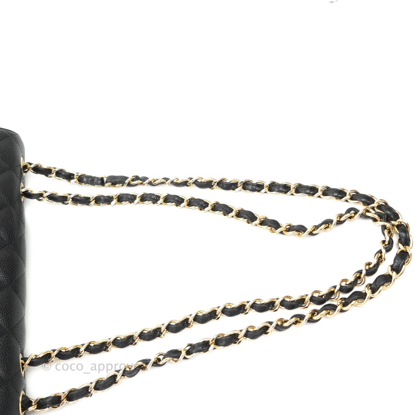 Chanel Classic Jumbo Single Flap Black Caviar 24K Gold Hardware⁣⁣