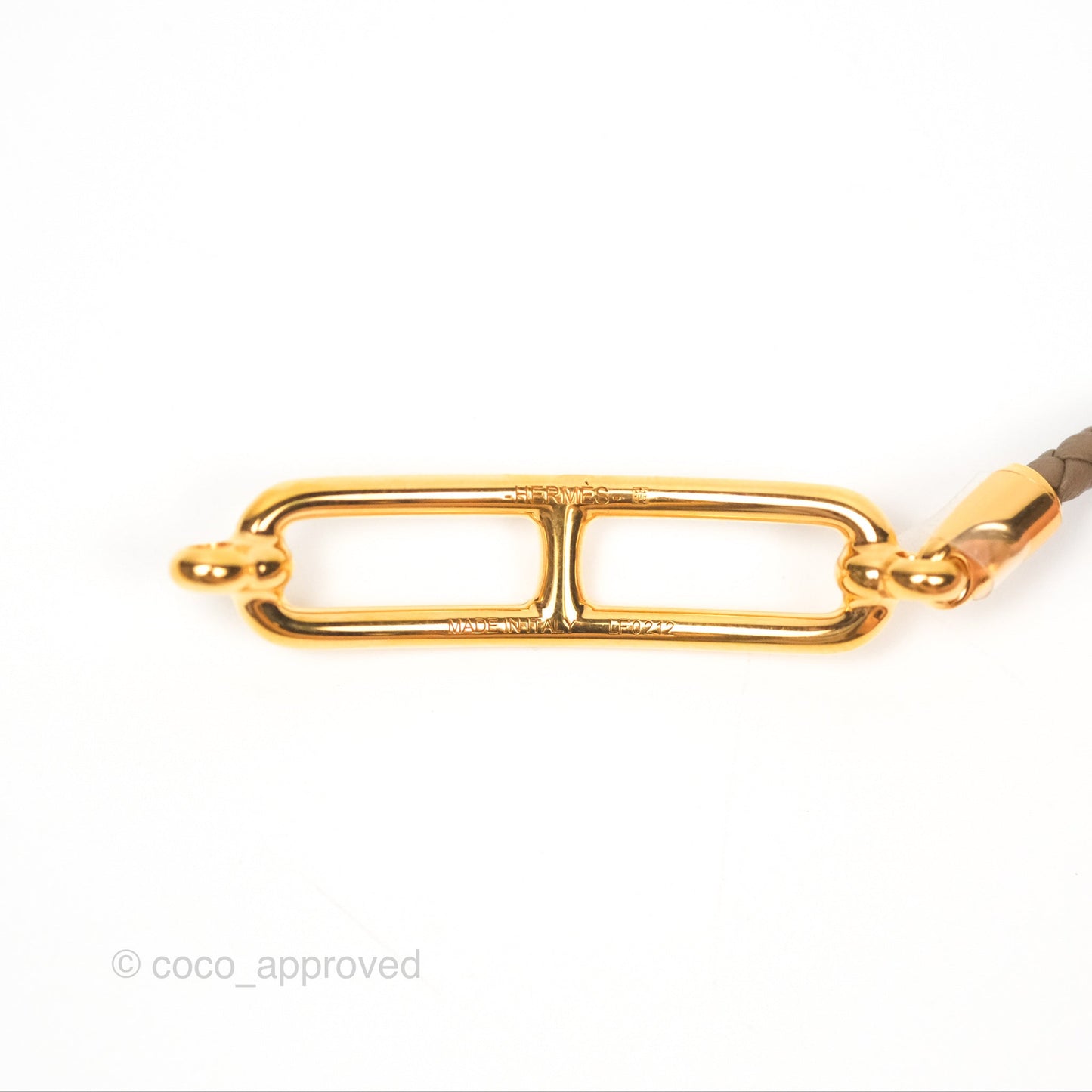 Hermès Roulis Double Tour Bracelet Etoupe Gold Hardware