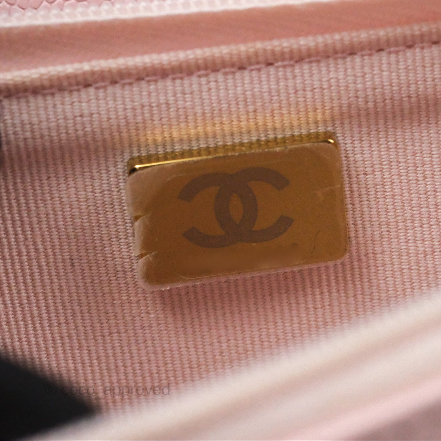Chanel Quilted Classic Wallet on Chain WOC Pink Caviar Gold Hardware