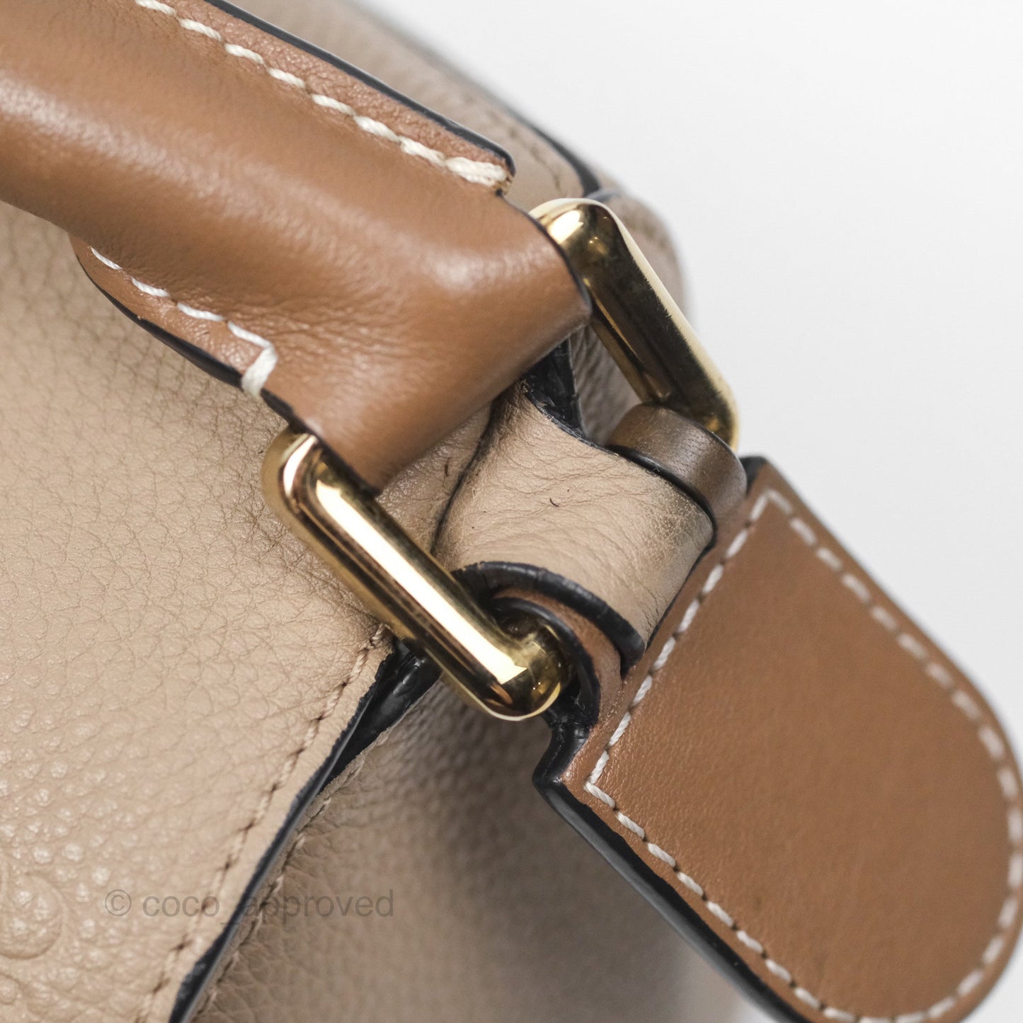 Loewe Small Puzzle Bag Sand Mink Grained Calfskin